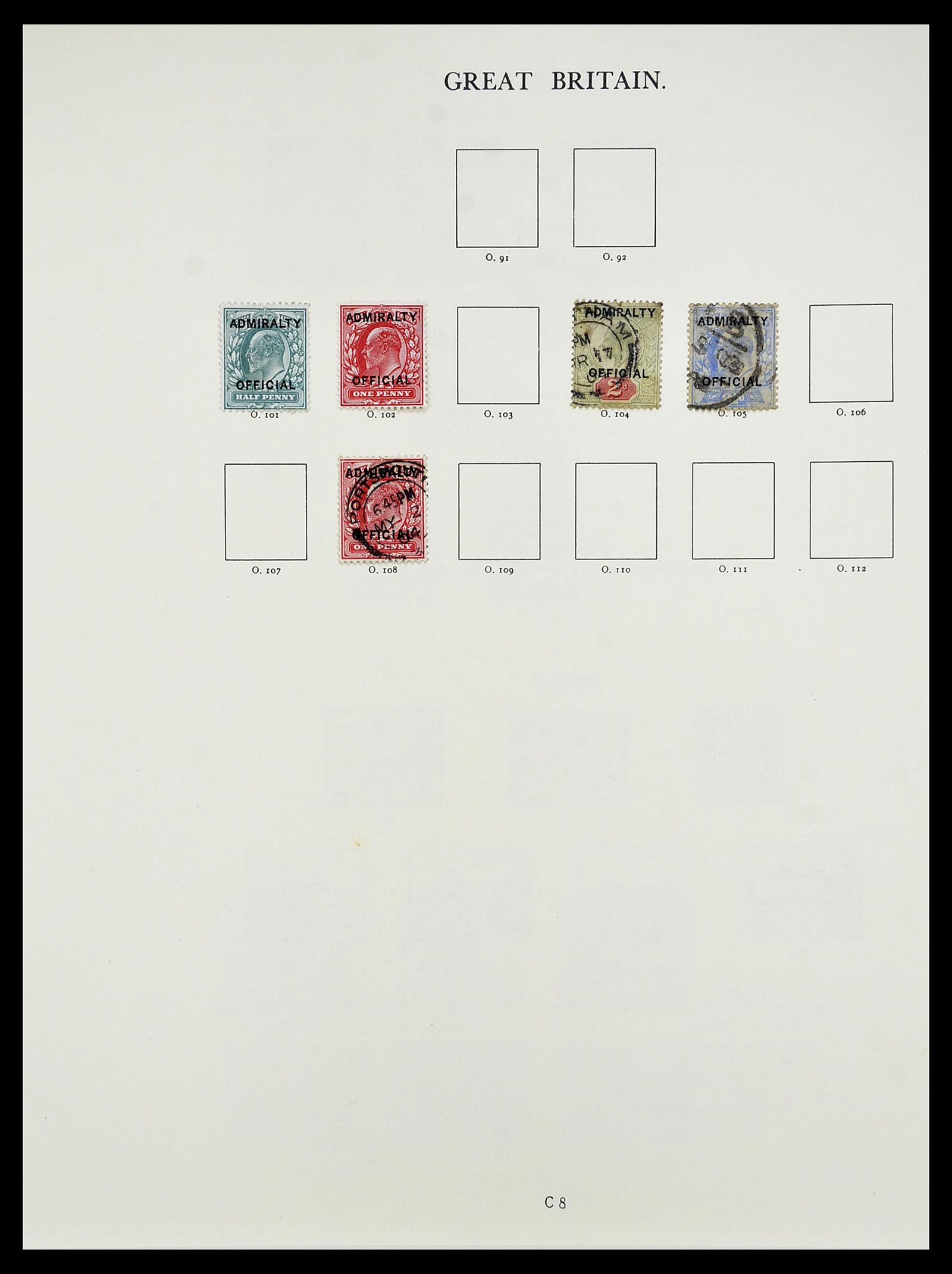 34635 050 - Postzegelverzameling 34635 Engeland 1840-1952.
