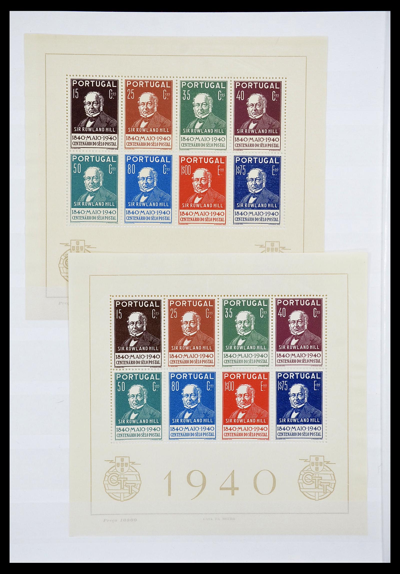 34638 002 - Postzegelverzameling 34638 Portugal blokken 1940-1946.