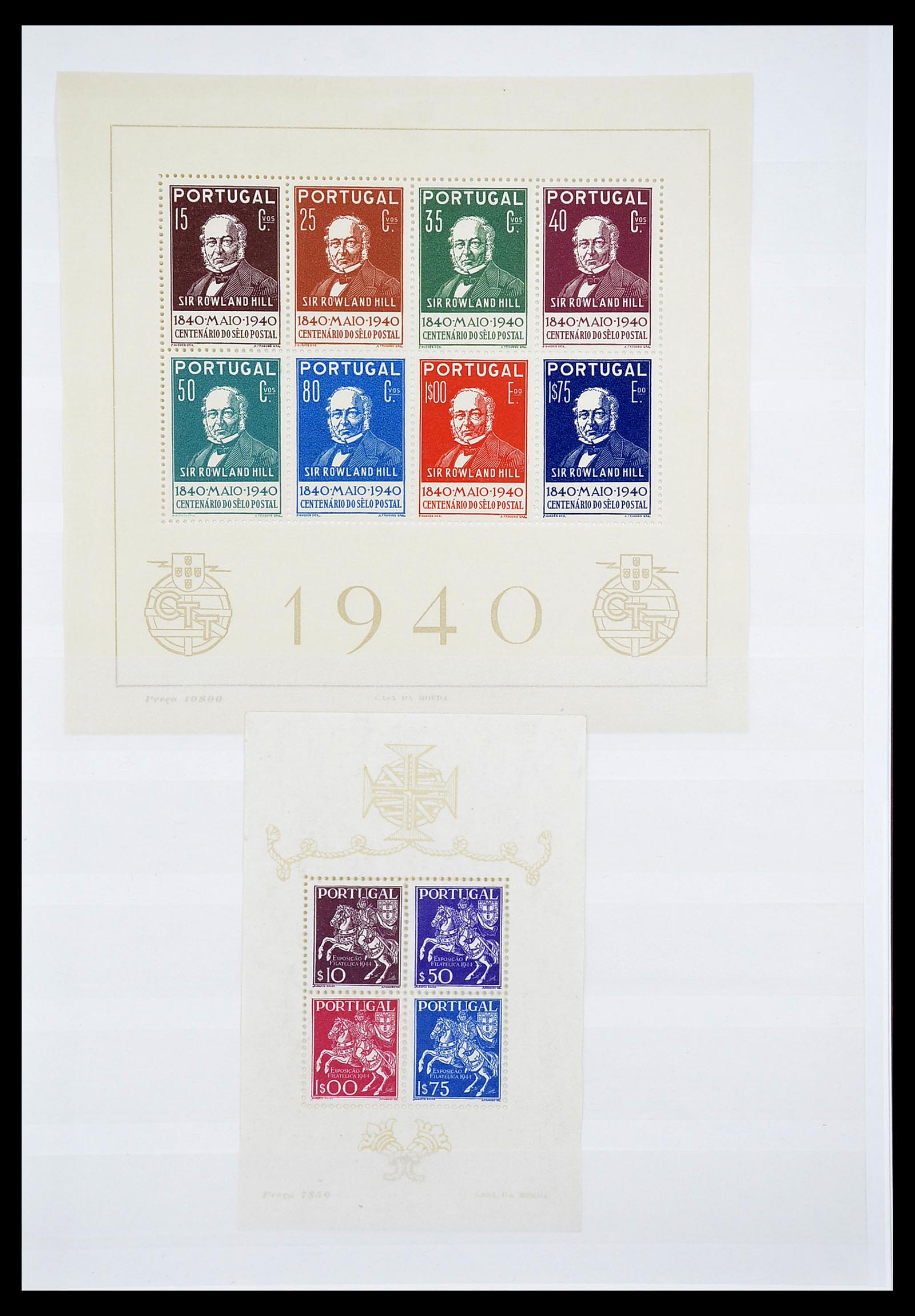 34638 003 - Postzegelverzameling 34638 Portugal blokken 1940-1946.