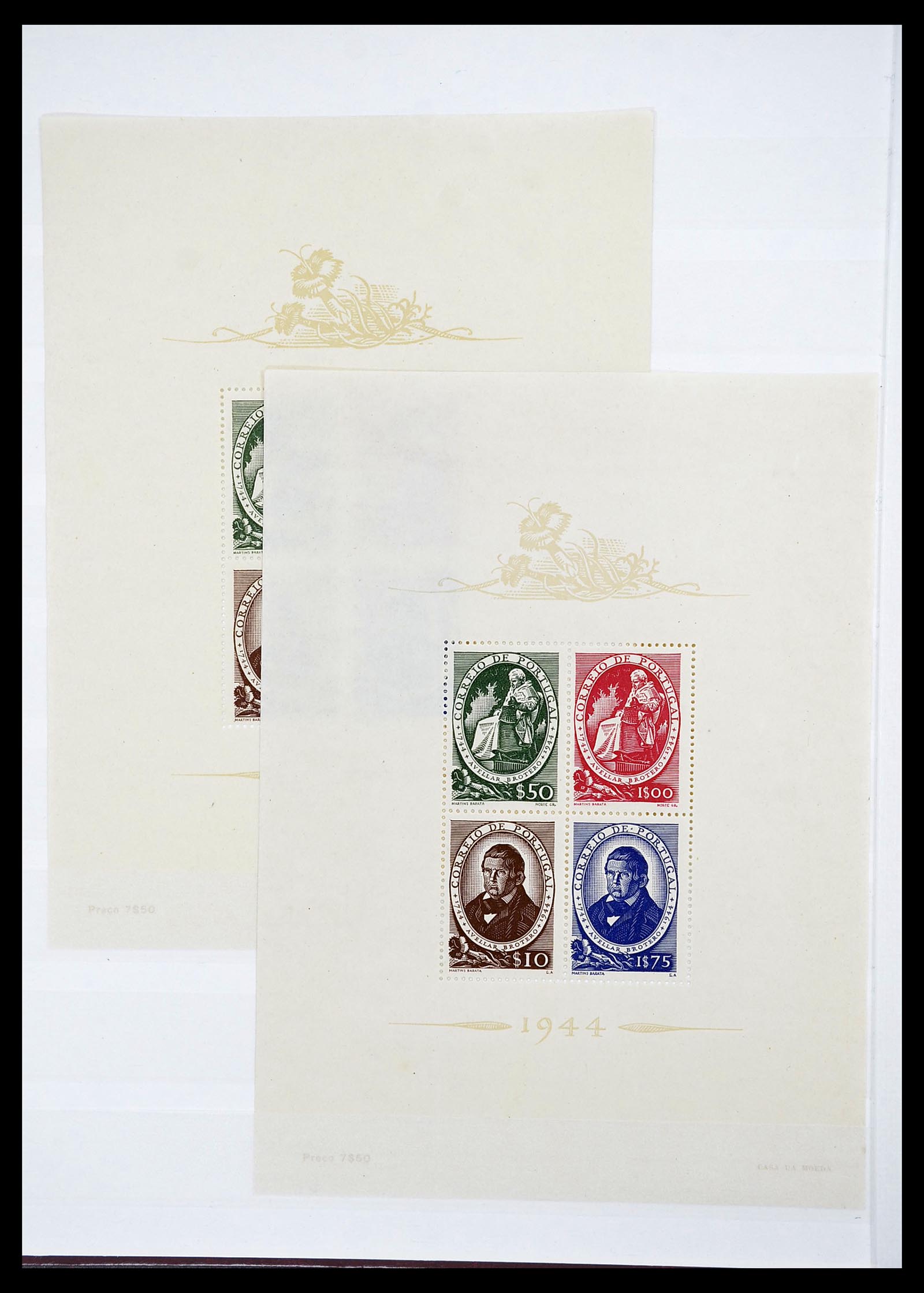 34638 004 - Postzegelverzameling 34638 Portugal blokken 1940-1946.