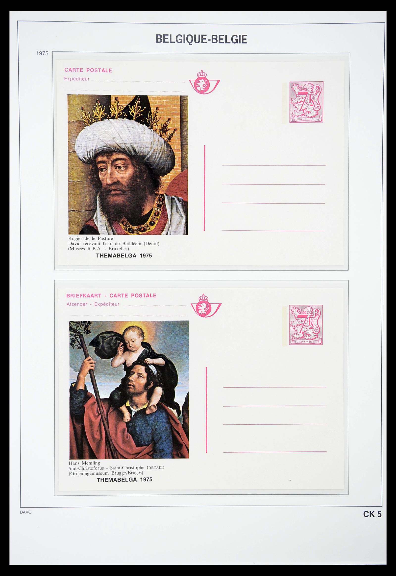 34639 005 - Stamp Collection 34639 Belgium postal cards 1971-2010.