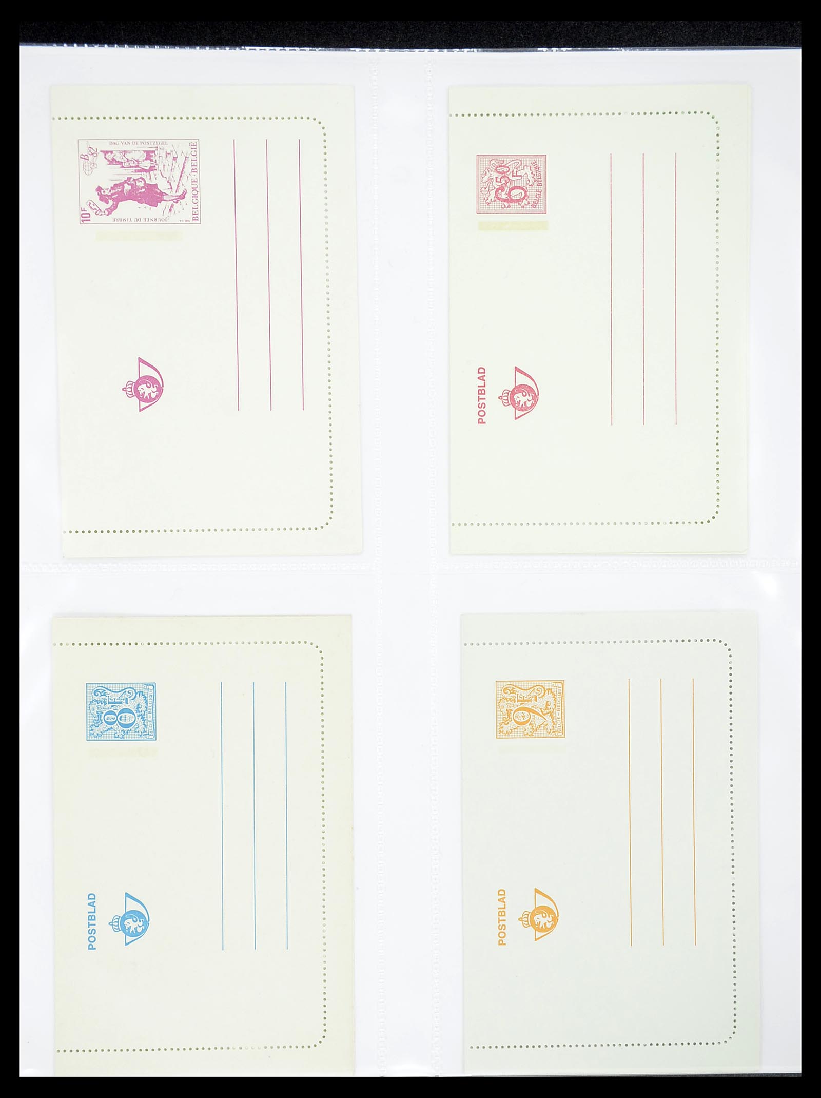 34639 018 - Postzegelverzameling 34639 België briefkaarten 1971-2010.