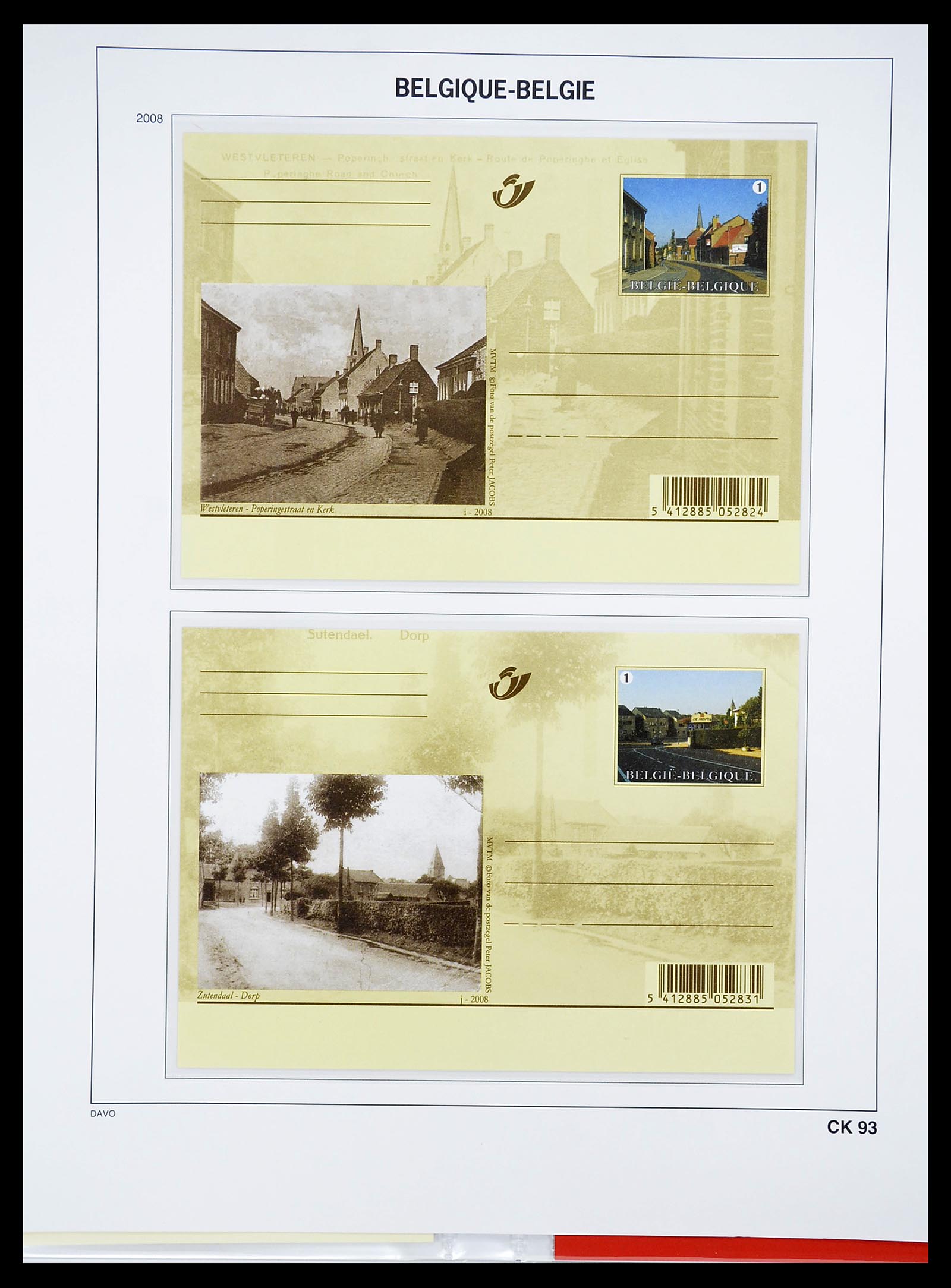 34639 123 - Stamp Collection 34639 Belgium postal cards 1971-2010.