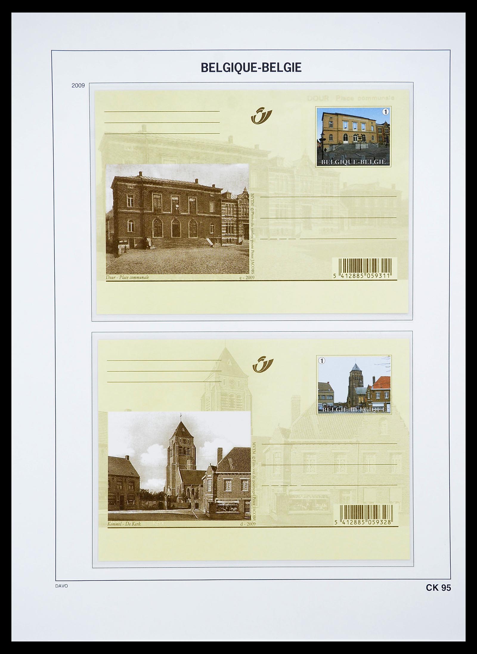34639 126 - Stamp Collection 34639 Belgium postal cards 1971-2010.