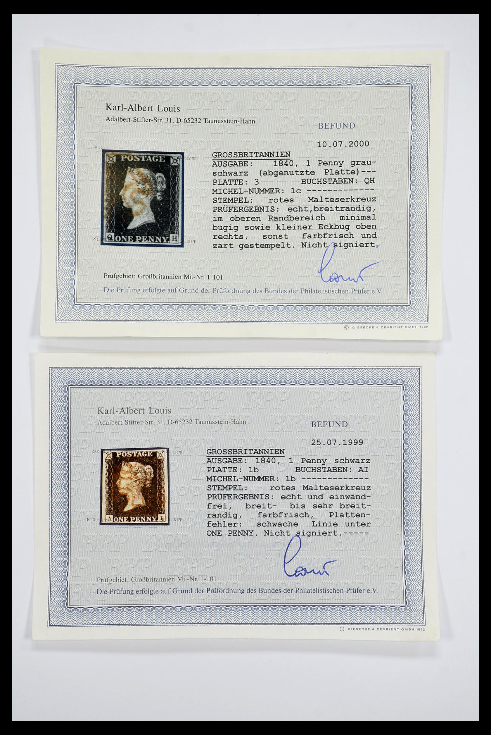 34640 003 - Postzegelverzameling 34640 Engeland 1840-1951.