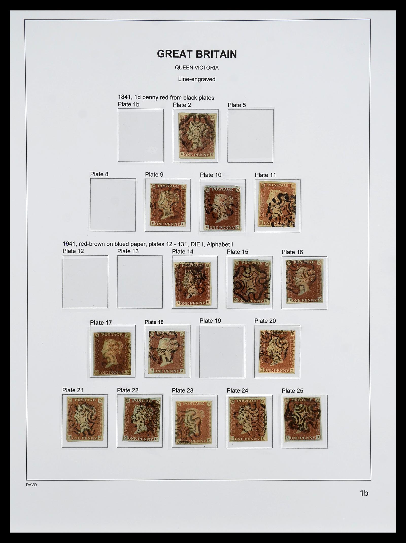34640 007 - Postzegelverzameling 34640 Engeland 1840-1951.