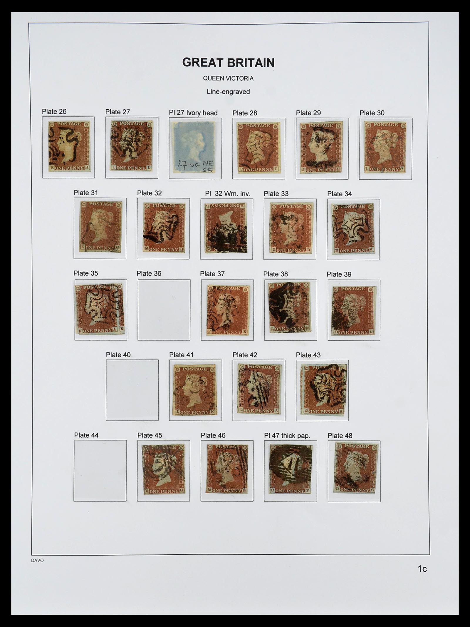34640 008 - Postzegelverzameling 34640 Engeland 1840-1951.