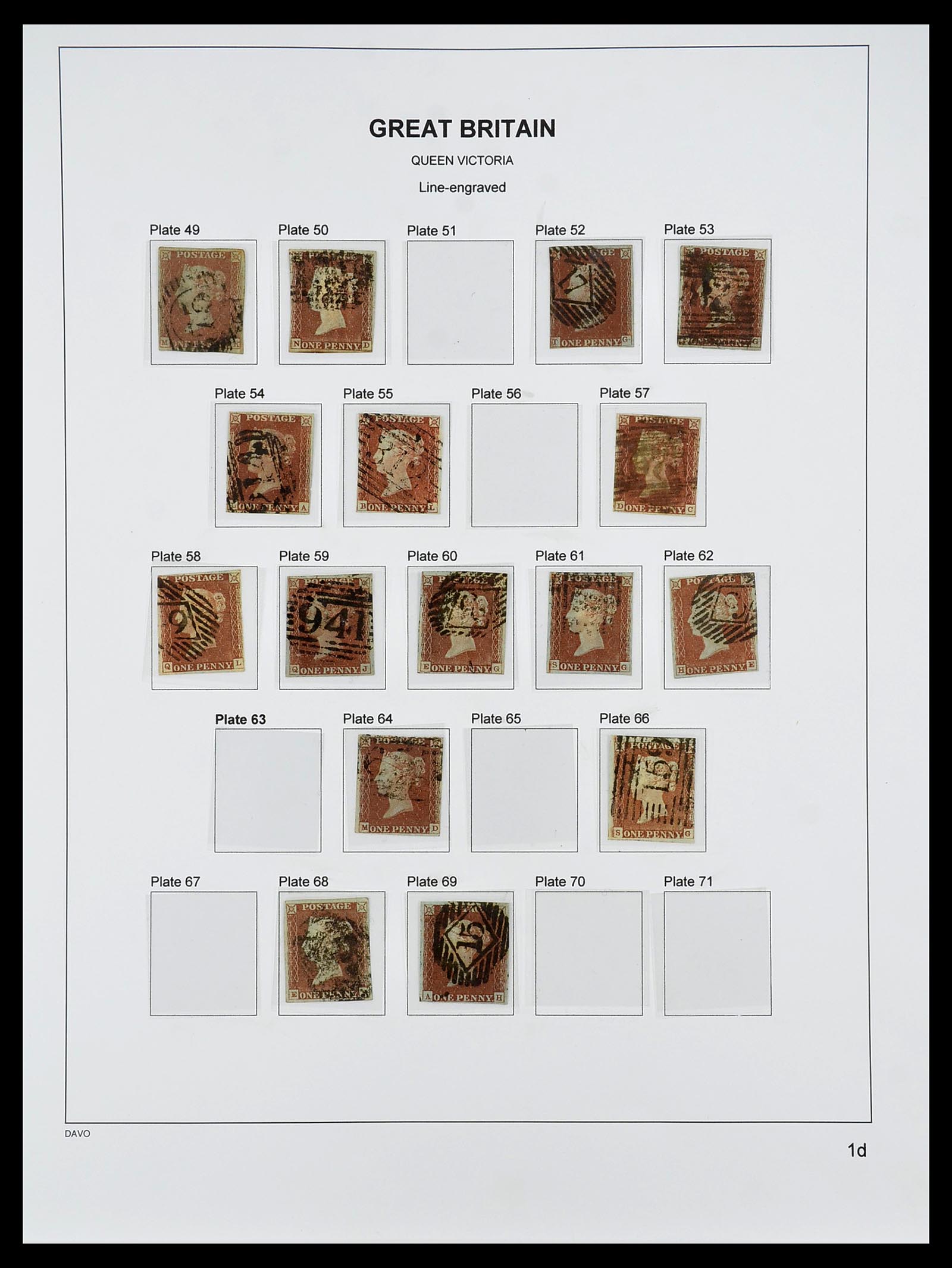 34640 009 - Postzegelverzameling 34640 Engeland 1840-1951.