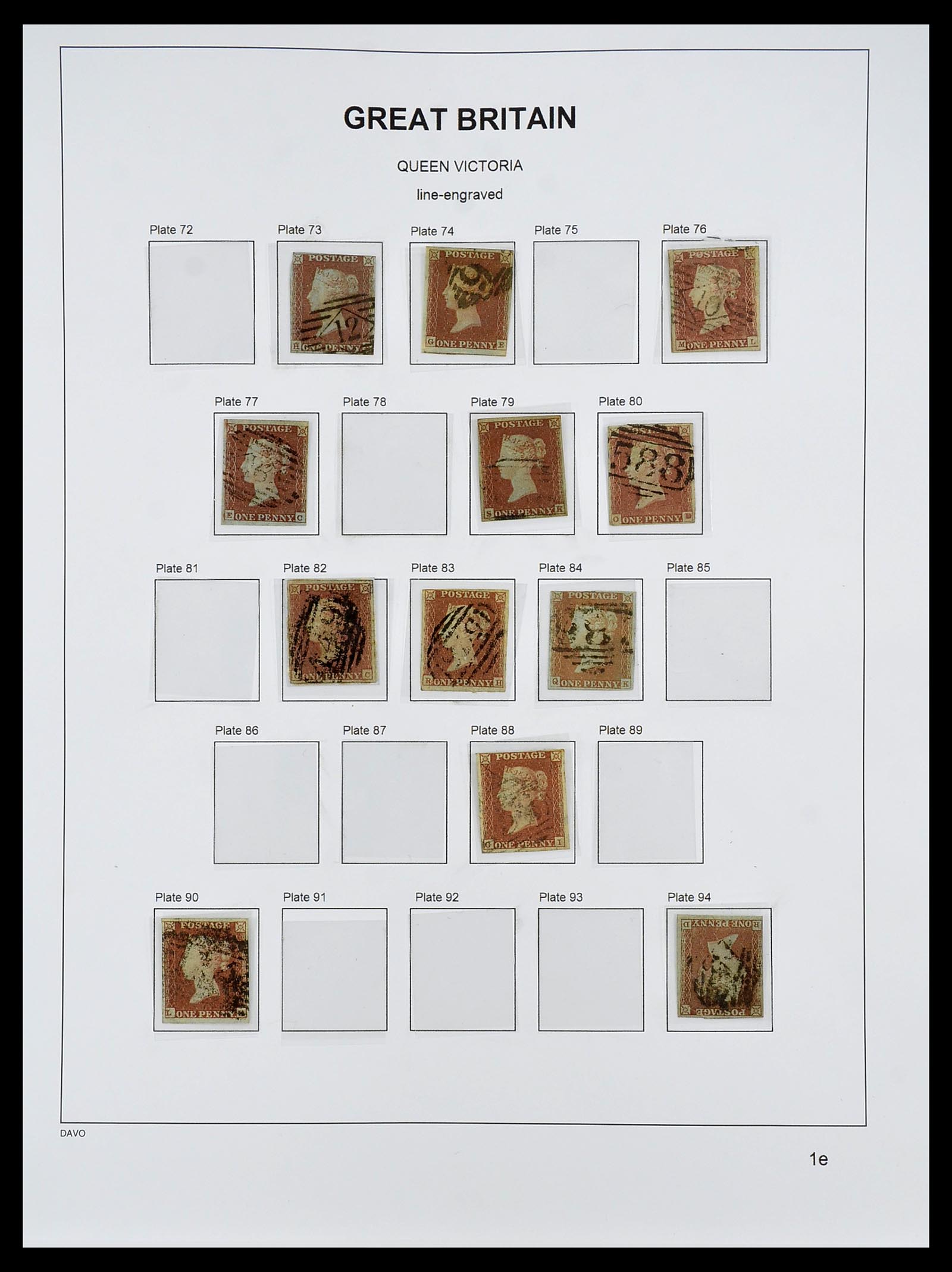 34640 010 - Postzegelverzameling 34640 Engeland 1840-1951.