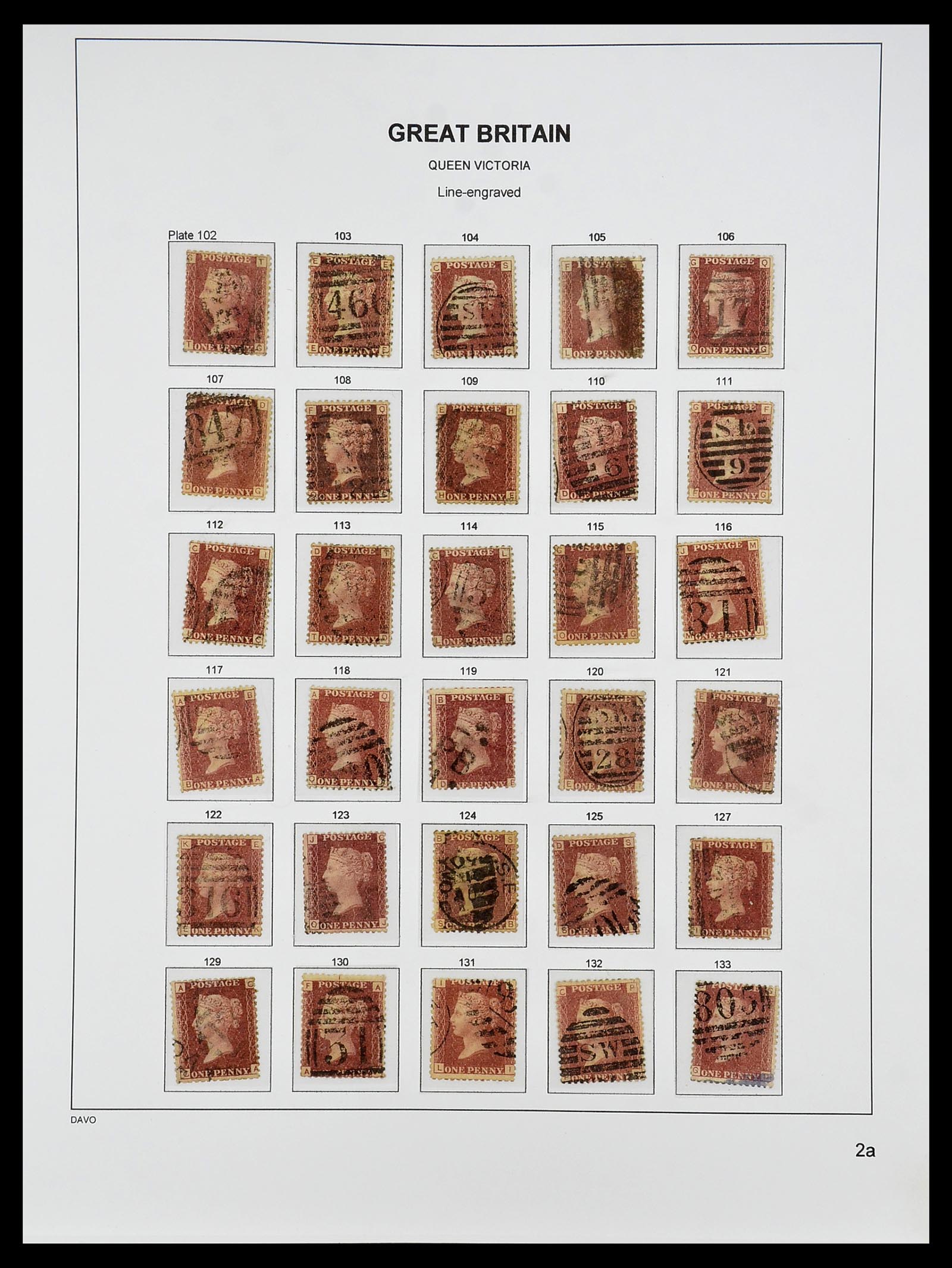 34640 014 - Postzegelverzameling 34640 Engeland 1840-1951.