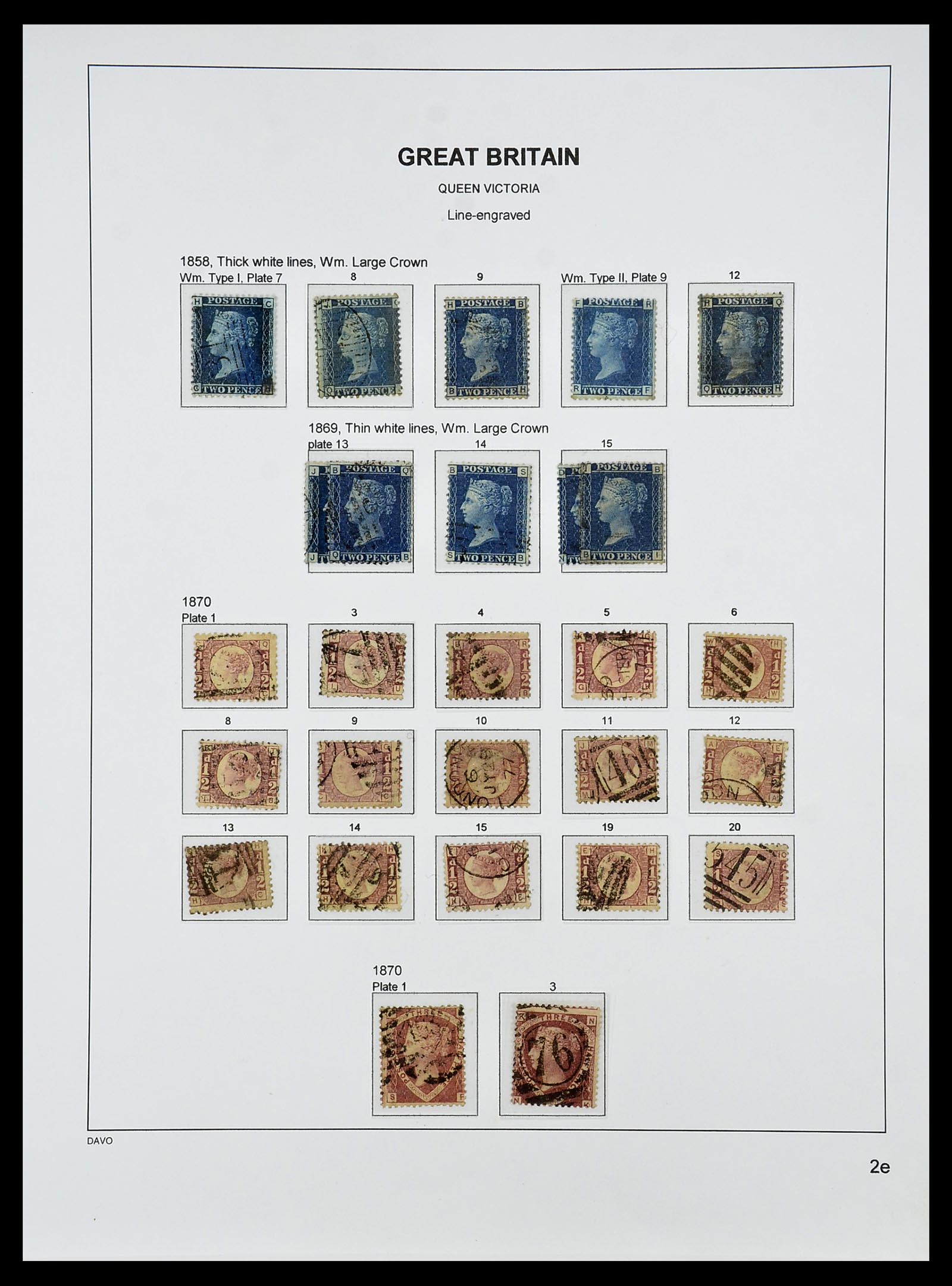 34640 018 - Postzegelverzameling 34640 Engeland 1840-1951.