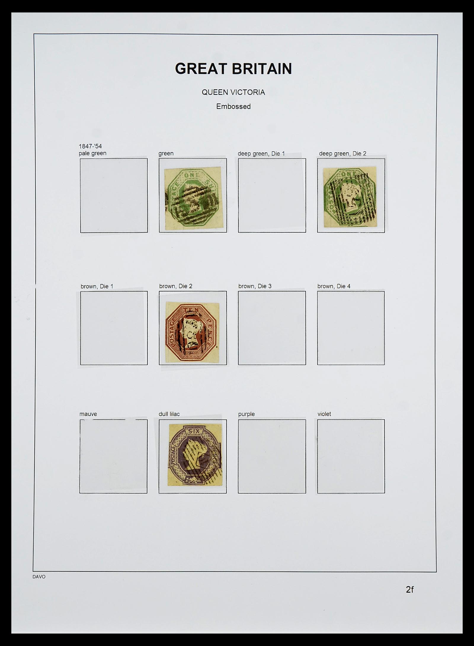 34640 019 - Postzegelverzameling 34640 Engeland 1840-1951.