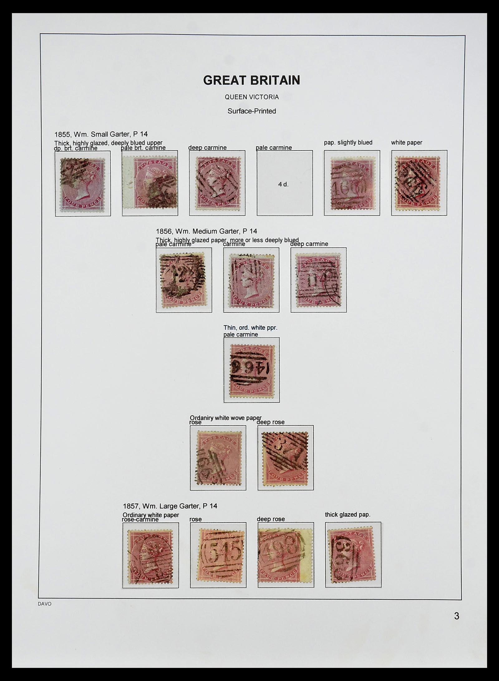 34640 020 - Postzegelverzameling 34640 Engeland 1840-1951.