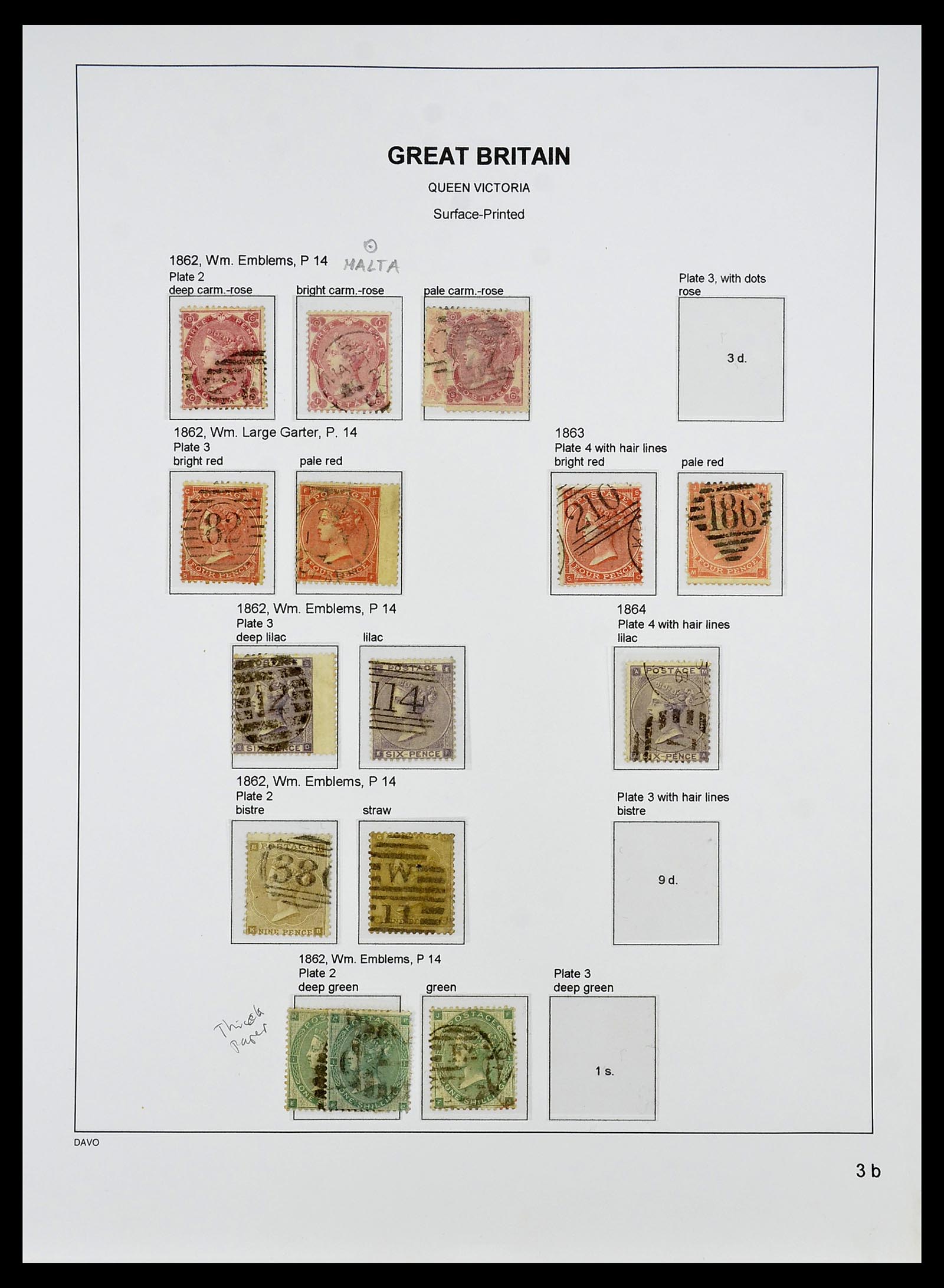 34640 022 - Postzegelverzameling 34640 Engeland 1840-1951.