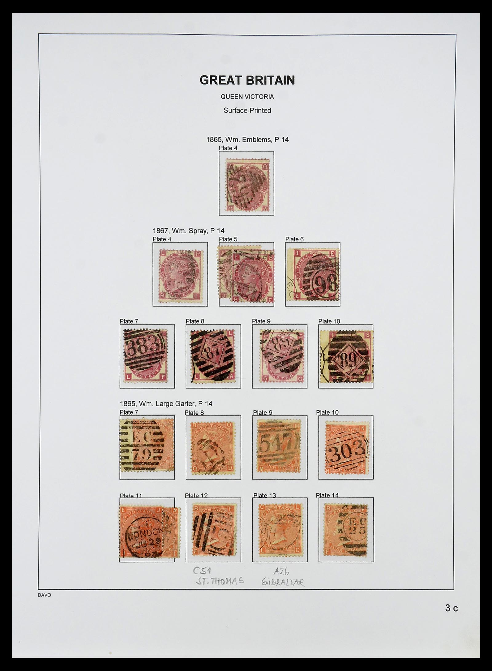 34640 023 - Postzegelverzameling 34640 Engeland 1840-1951.