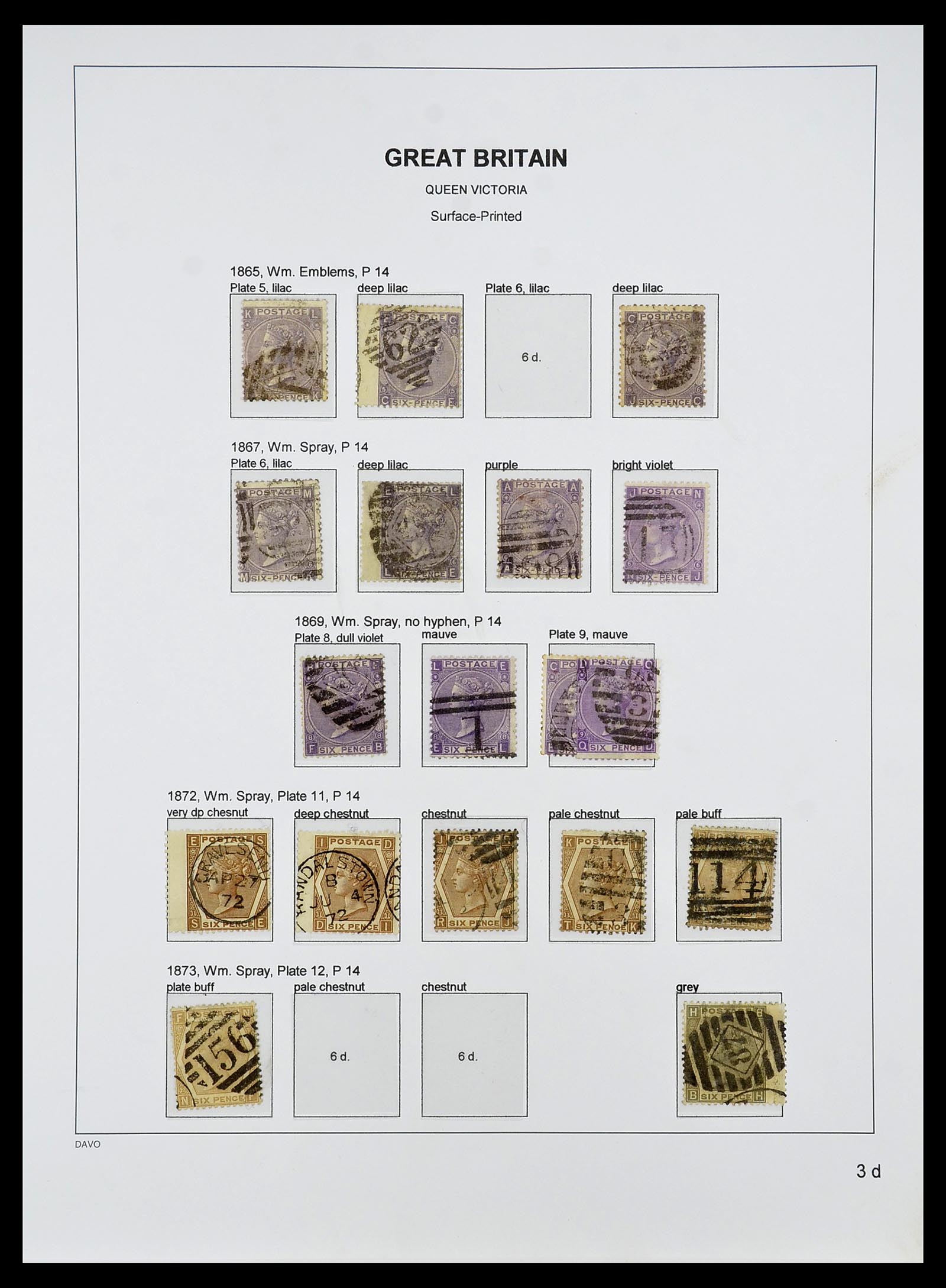 34640 024 - Postzegelverzameling 34640 Engeland 1840-1951.