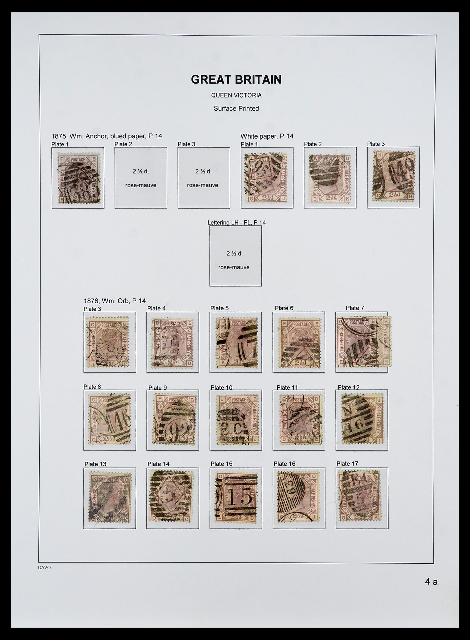 34640 028 - Postzegelverzameling 34640 Engeland 1840-1951.