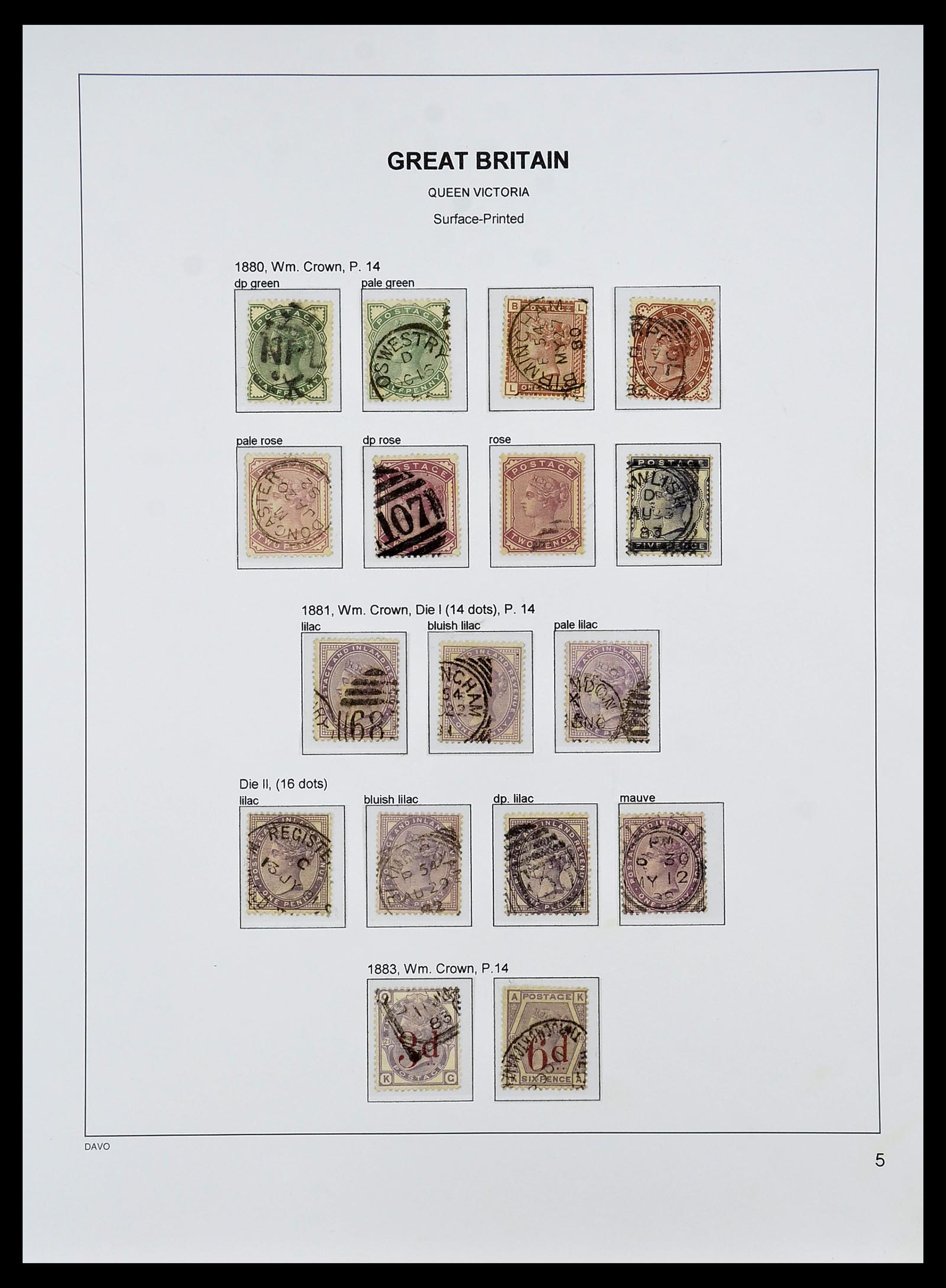 34640 032 - Postzegelverzameling 34640 Engeland 1840-1951.