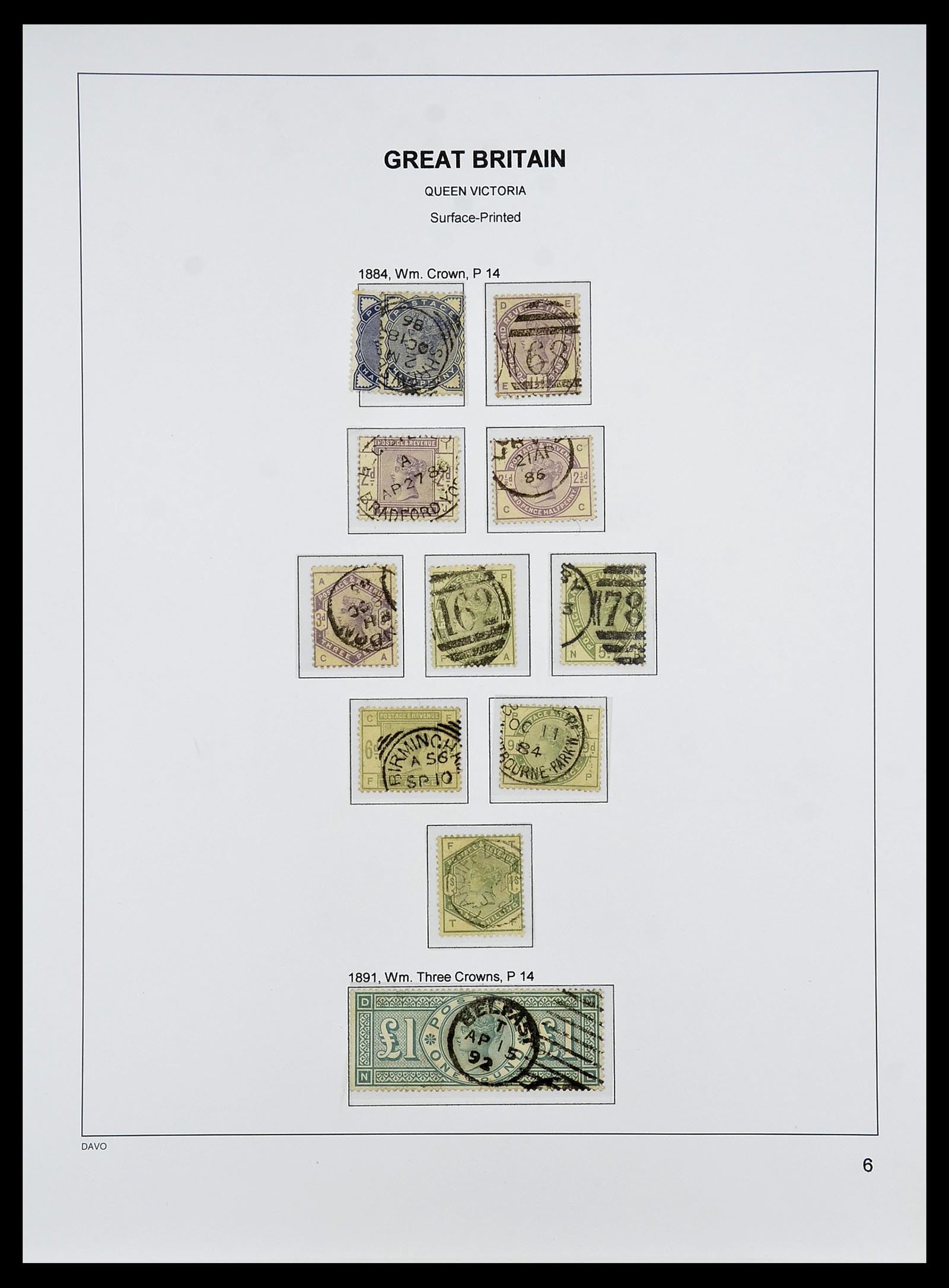 34640 035 - Postzegelverzameling 34640 Engeland 1840-1951.