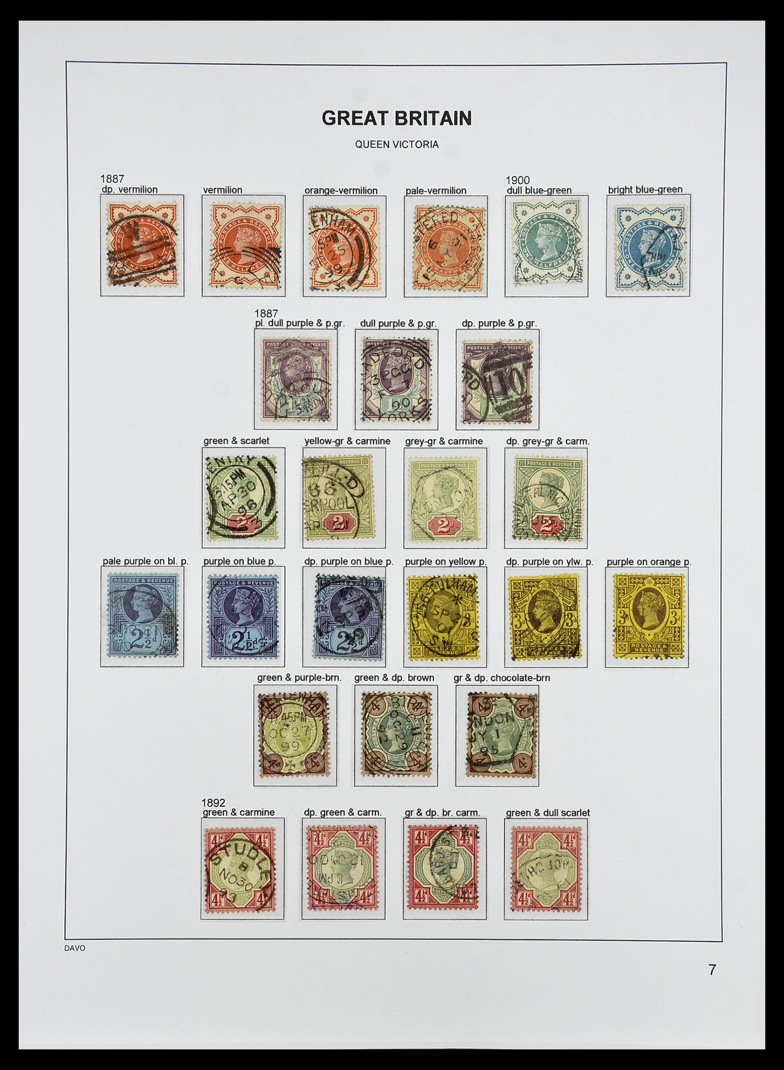 34640 036 - Postzegelverzameling 34640 Engeland 1840-1951.
