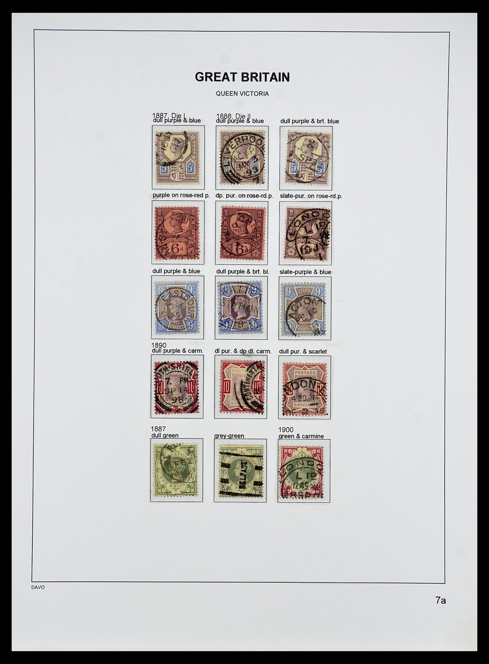 34640 037 - Postzegelverzameling 34640 Engeland 1840-1951.