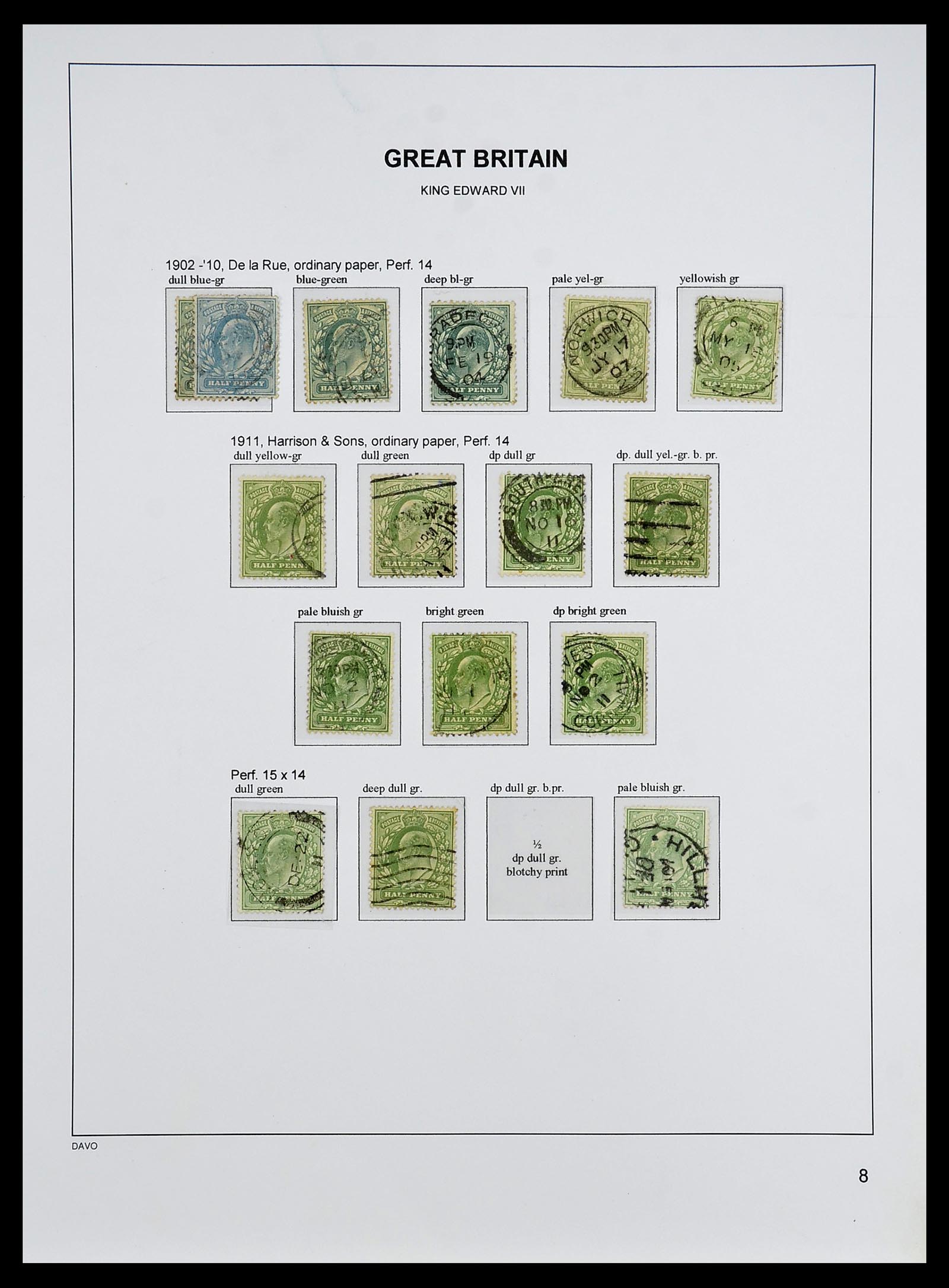 34640 039 - Postzegelverzameling 34640 Engeland 1840-1951.