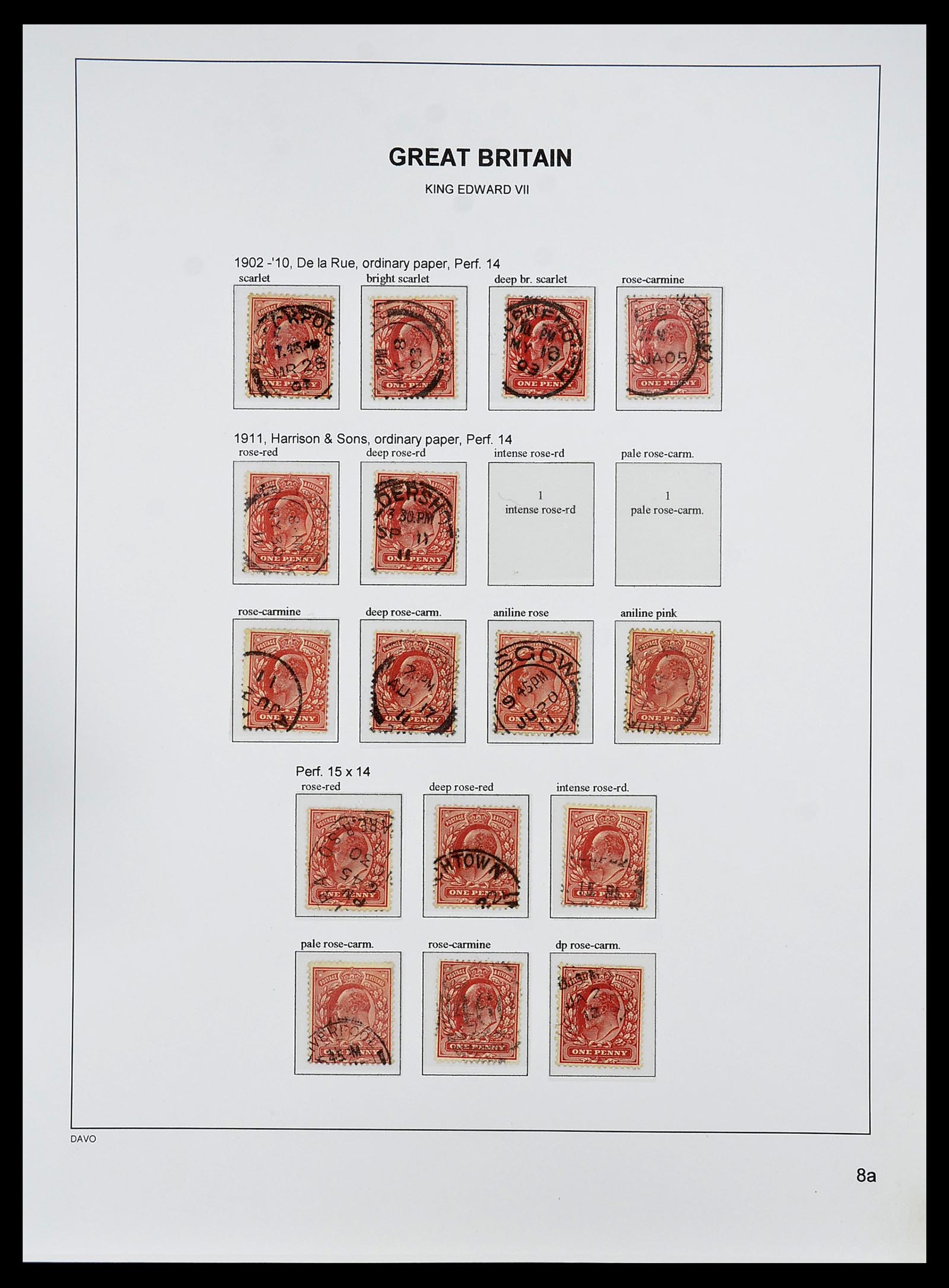 34640 040 - Postzegelverzameling 34640 Engeland 1840-1951.