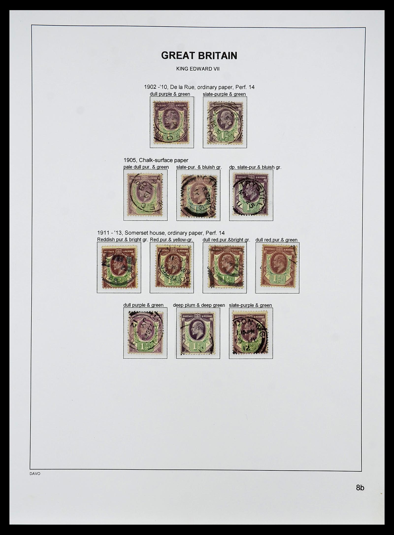 34640 042 - Postzegelverzameling 34640 Engeland 1840-1951.