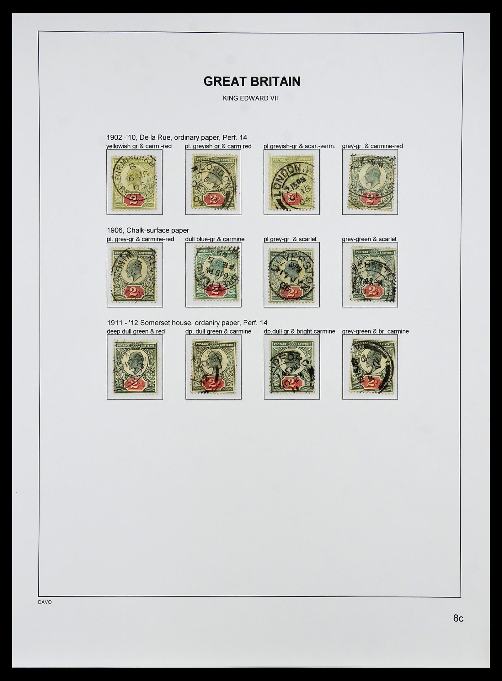 34640 043 - Postzegelverzameling 34640 Engeland 1840-1951.