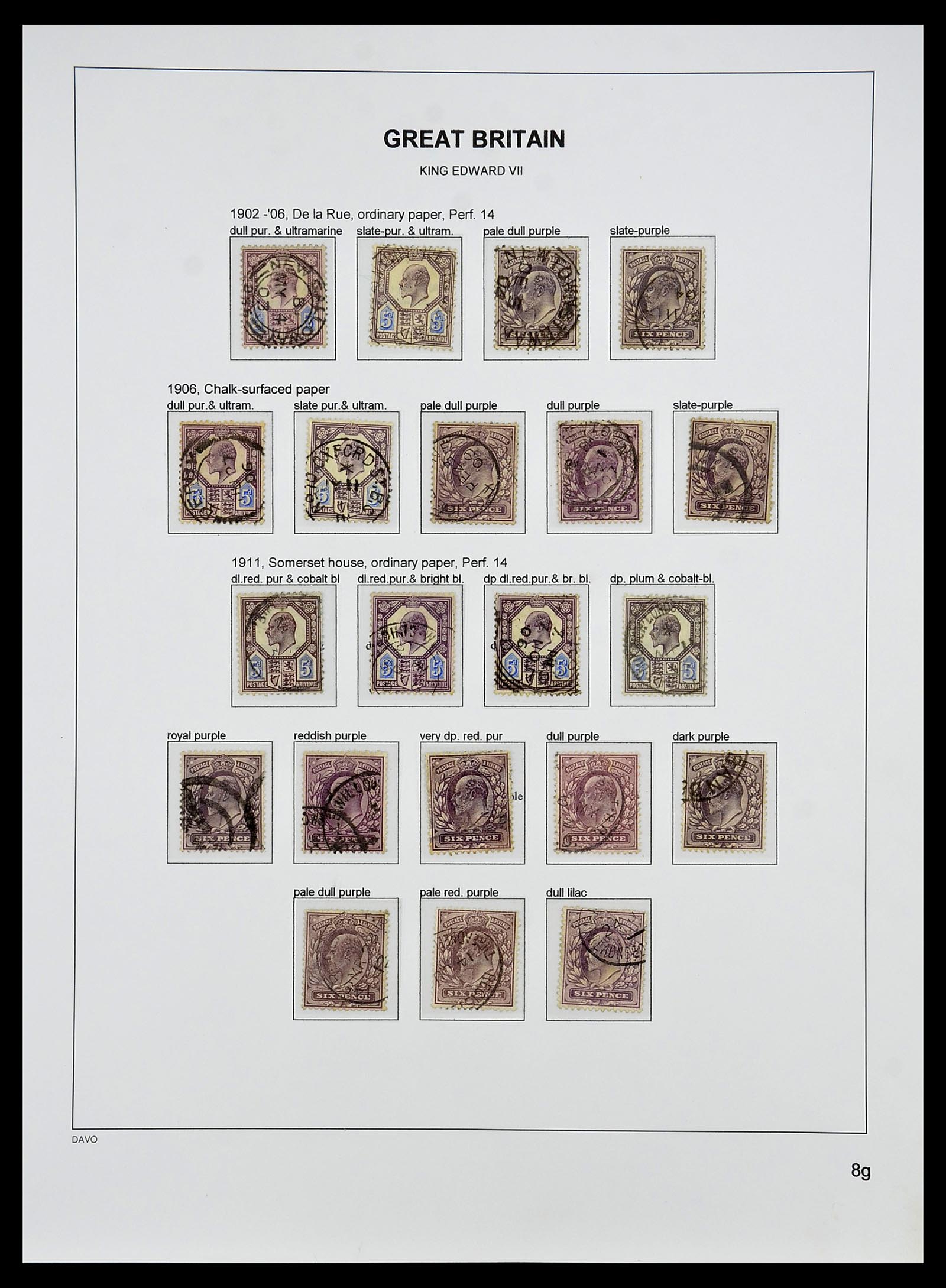 34640 048 - Postzegelverzameling 34640 Engeland 1840-1951.