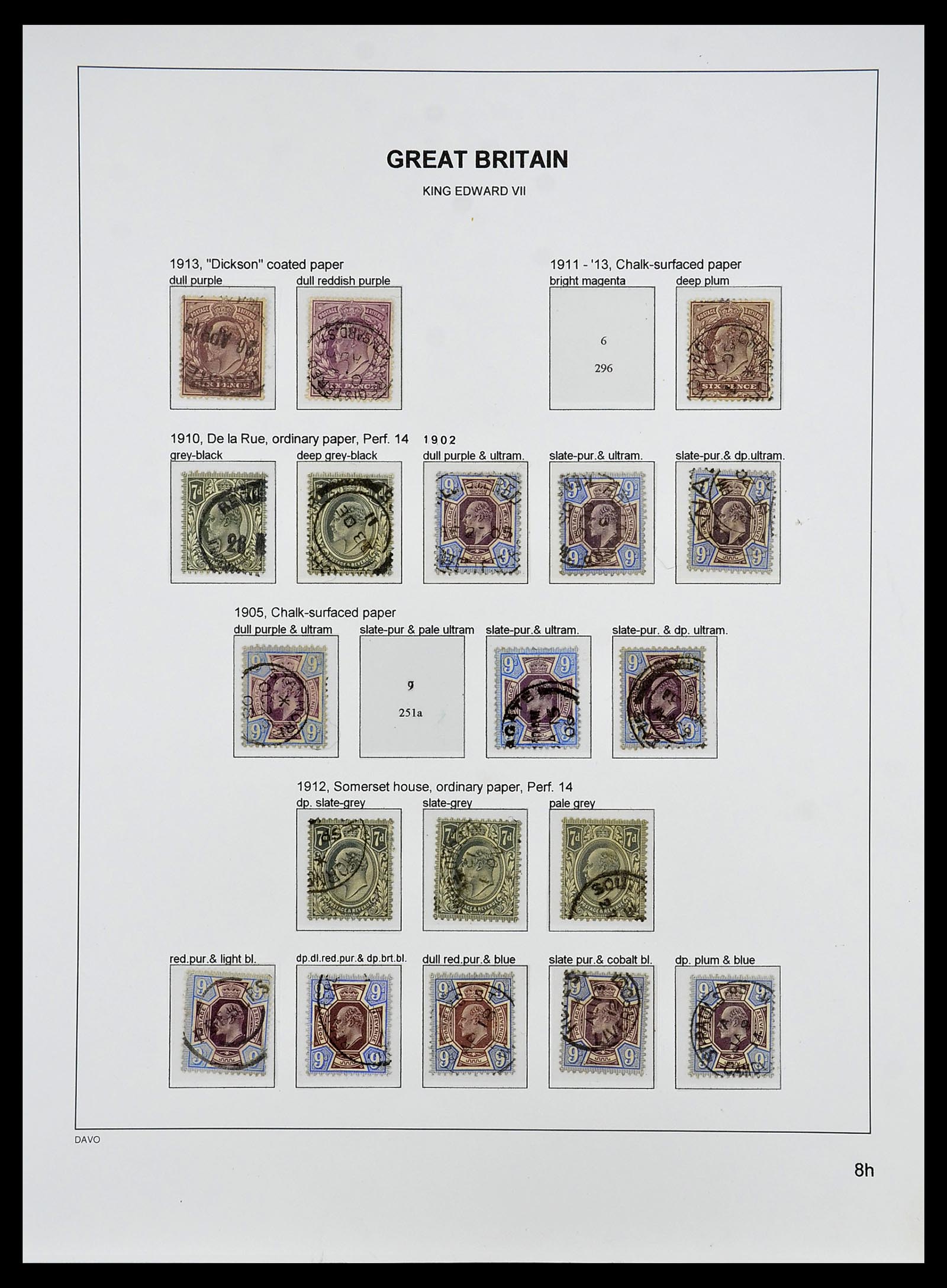 34640 049 - Postzegelverzameling 34640 Engeland 1840-1951.