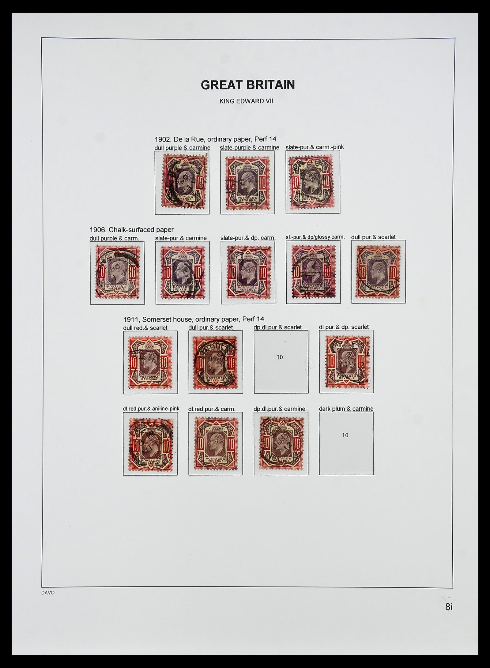 34640 051 - Postzegelverzameling 34640 Engeland 1840-1951.