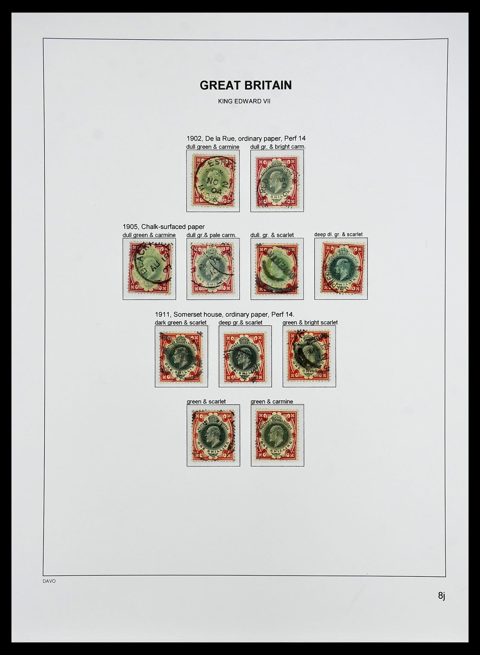 34640 052 - Postzegelverzameling 34640 Engeland 1840-1951.