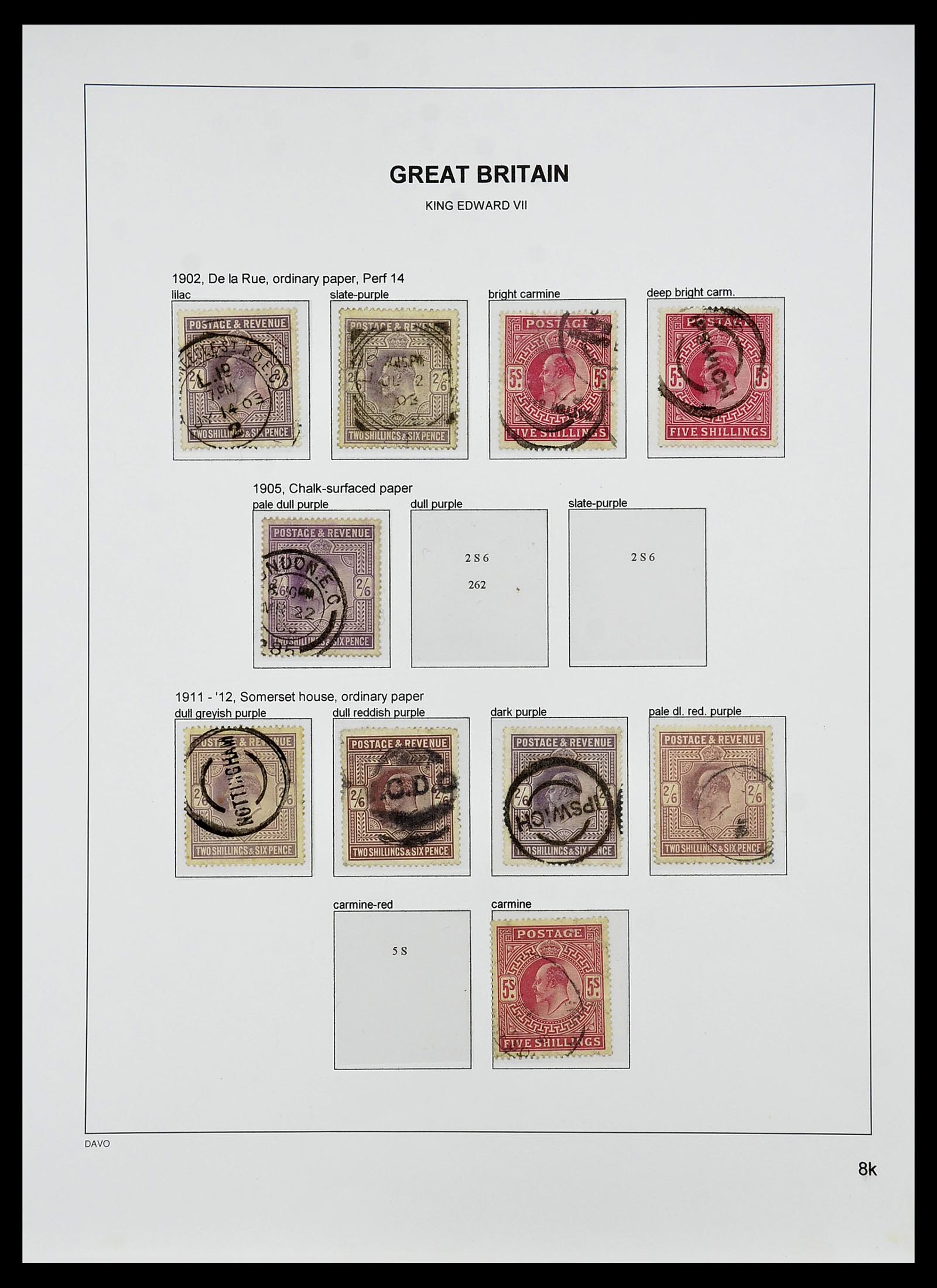 34640 054 - Postzegelverzameling 34640 Engeland 1840-1951.