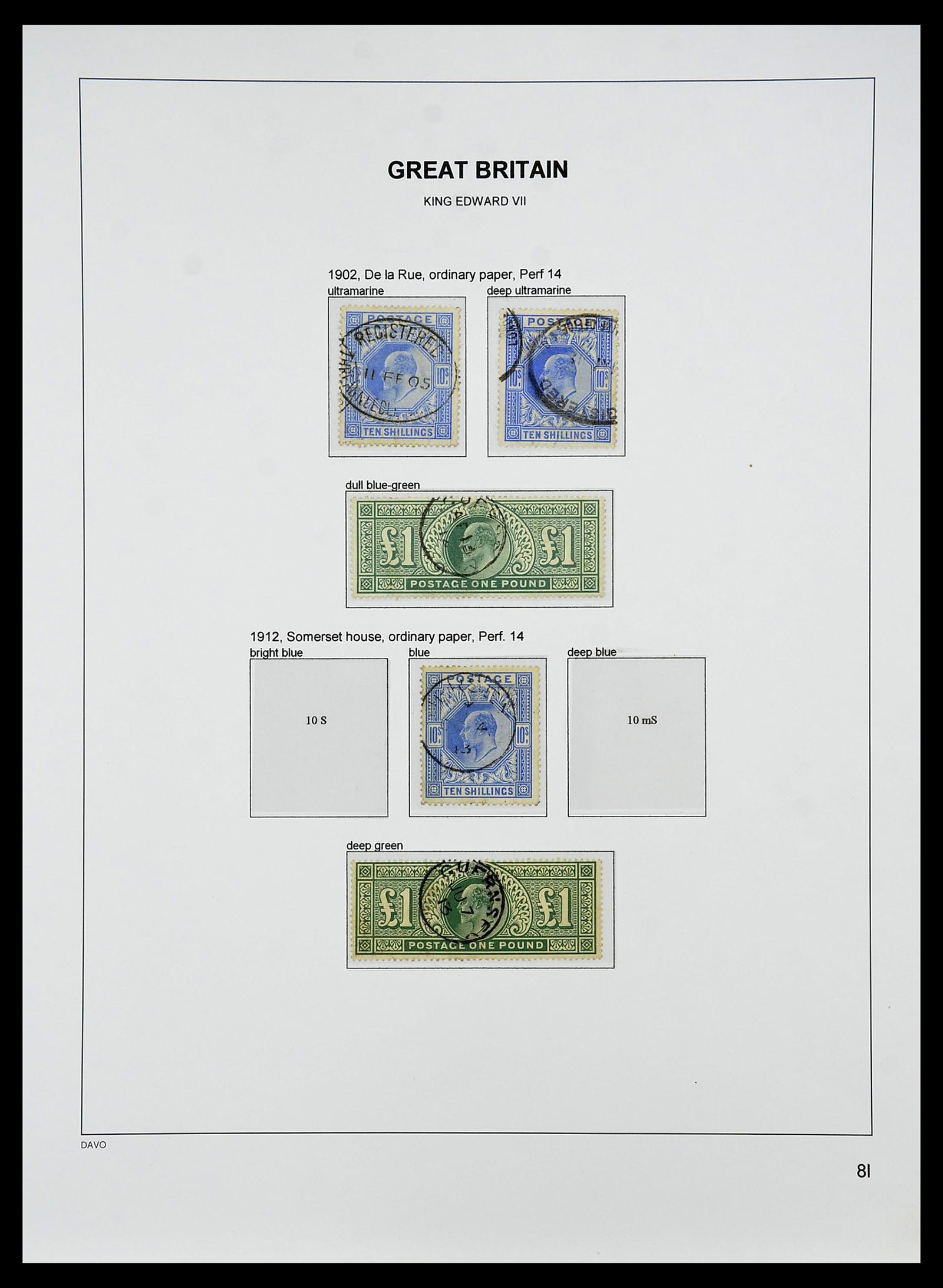 34640 055 - Stamp Collection 34640 Great Britain 1840-1951.