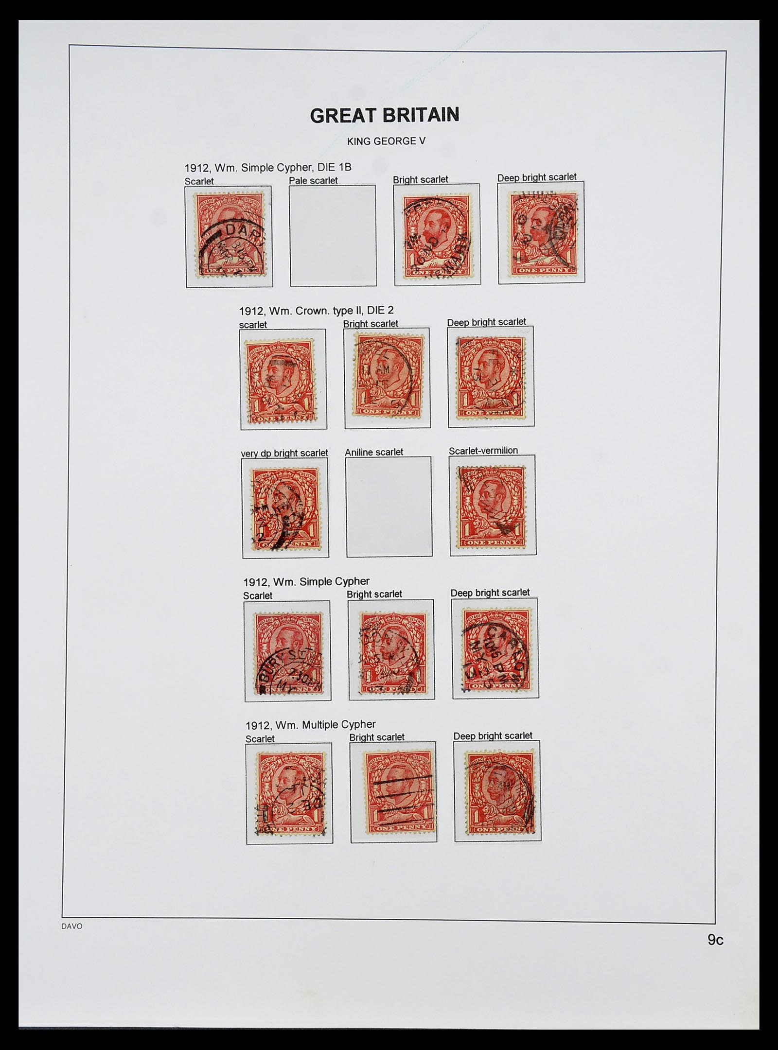 34640 059 - Postzegelverzameling 34640 Engeland 1840-1951.