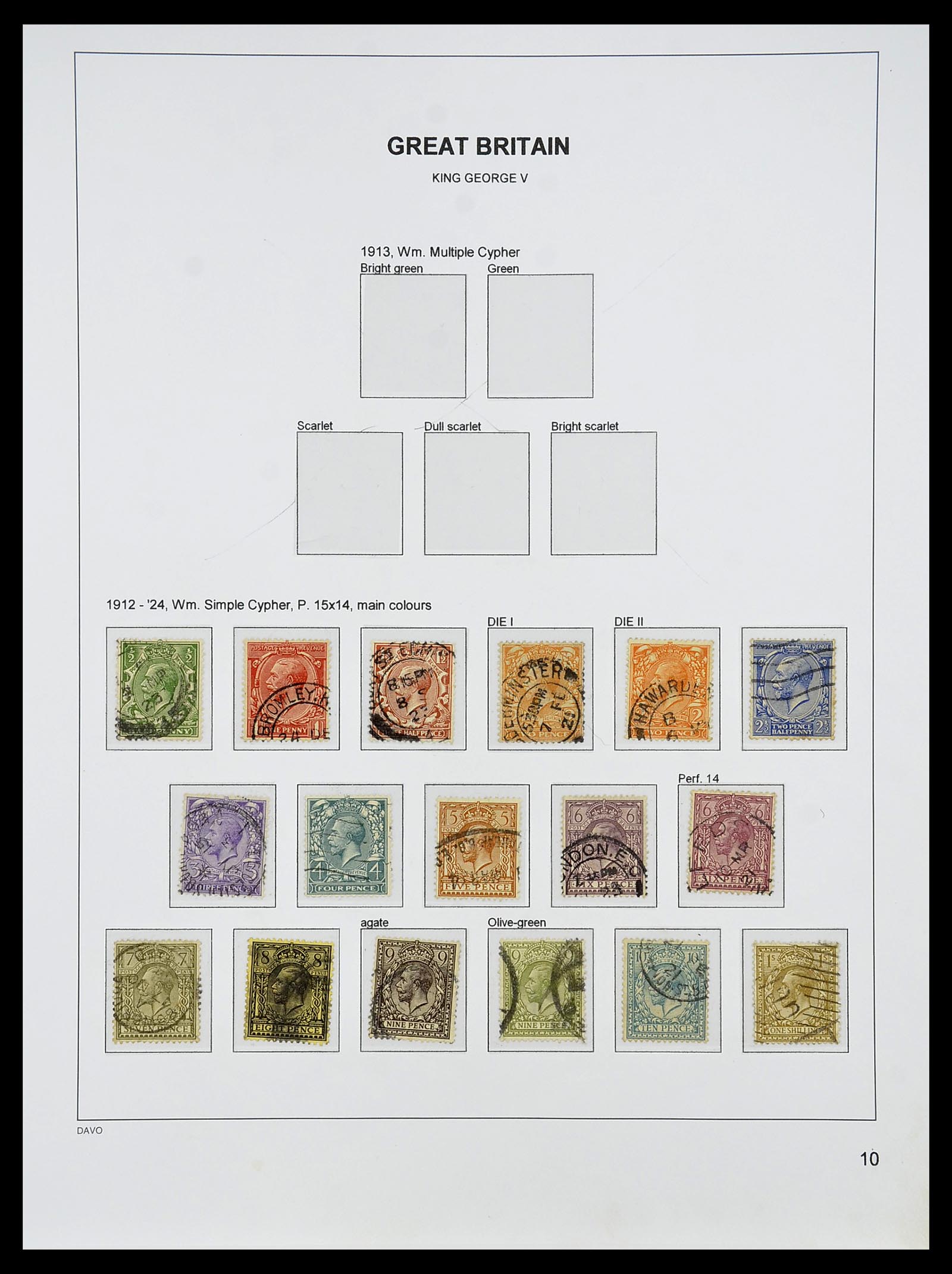 34640 060 - Postzegelverzameling 34640 Engeland 1840-1951.