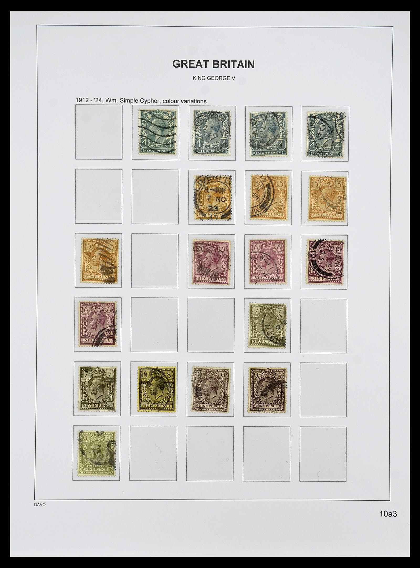 34640 065 - Stamp Collection 34640 Great Britain 1840-1951.