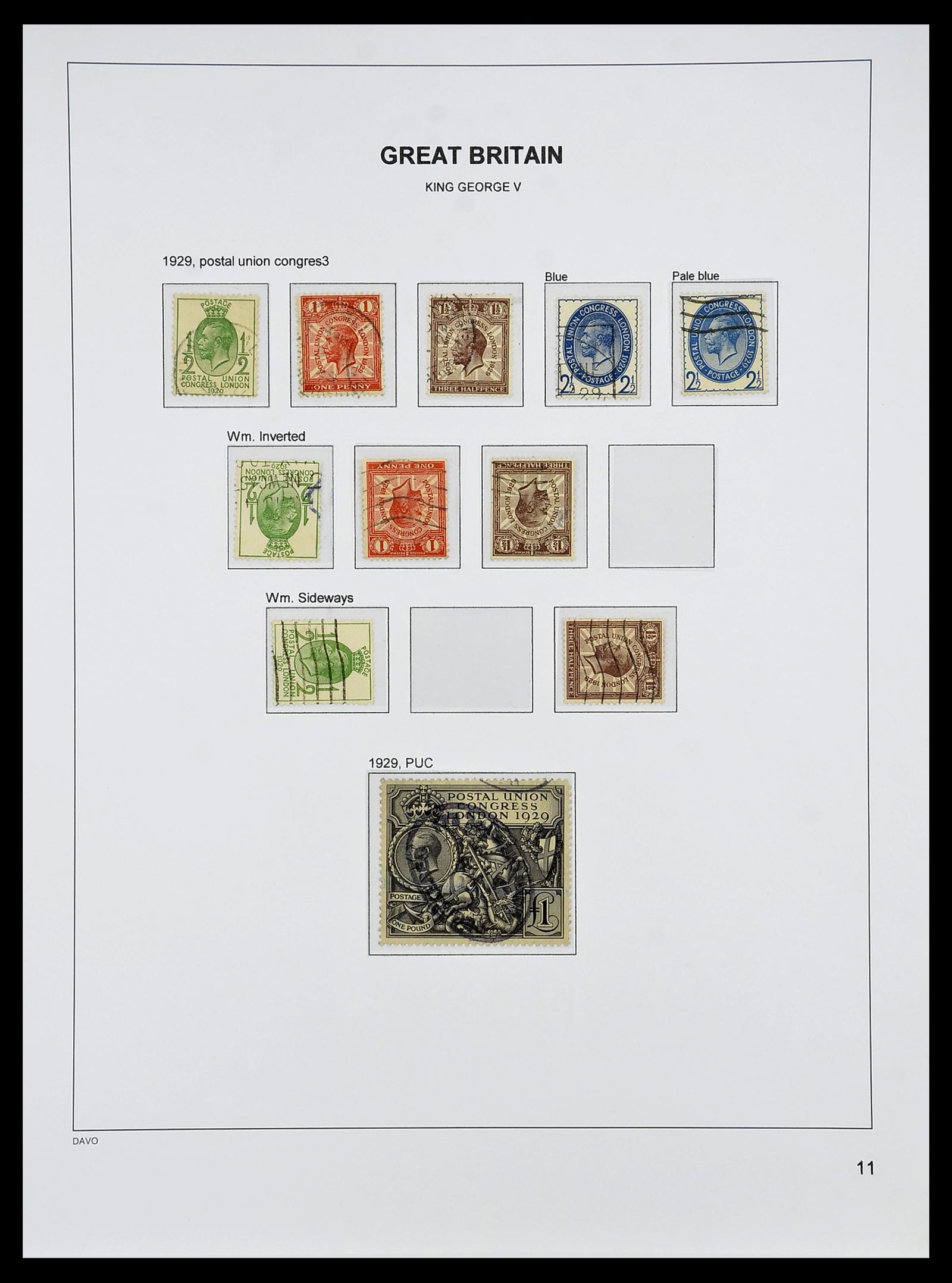 34640 082 - Stamp Collection 34640 Great Britain 1840-1951.