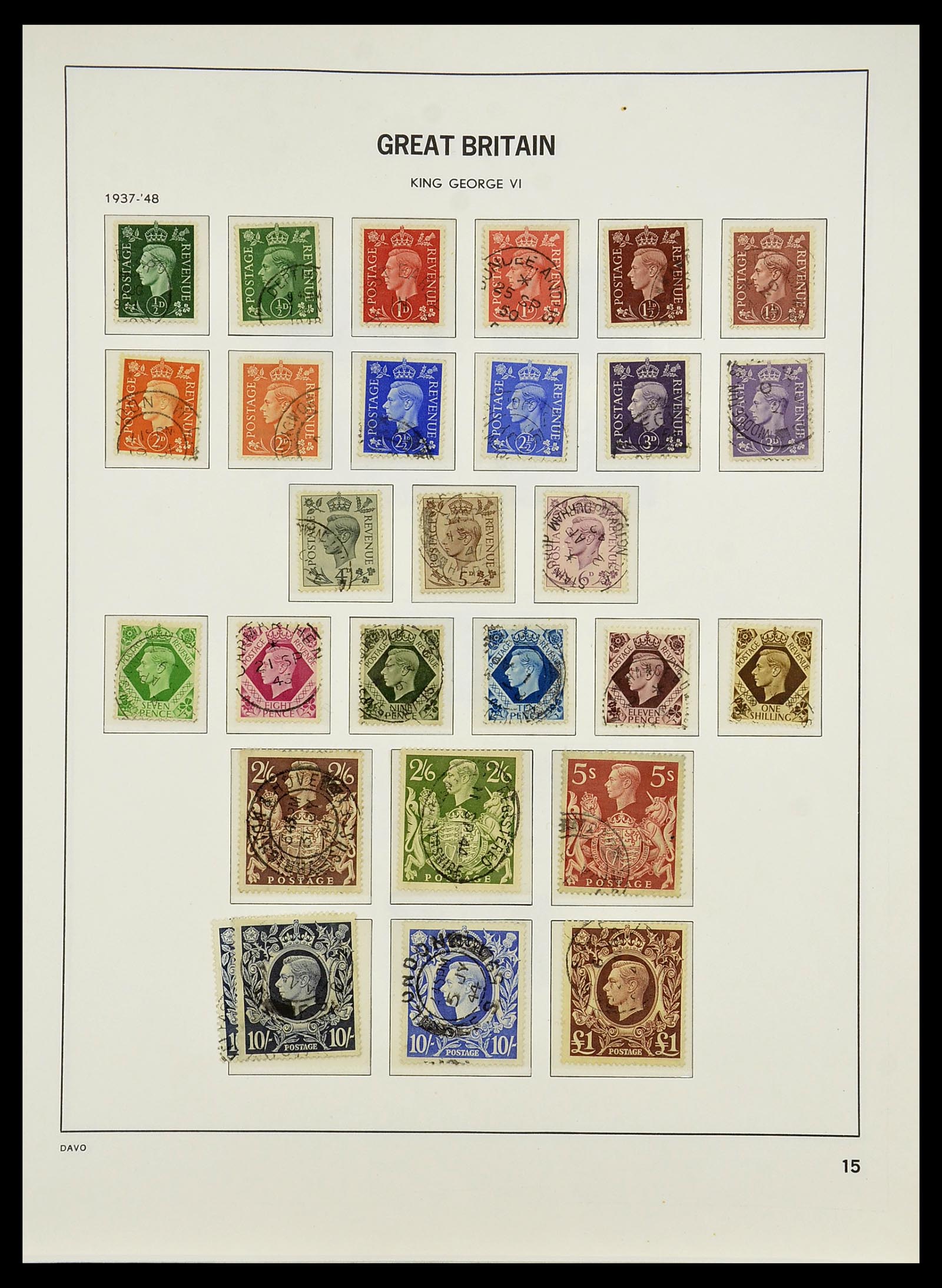 34640 088 - Stamp Collection 34640 Great Britain 1840-1951.