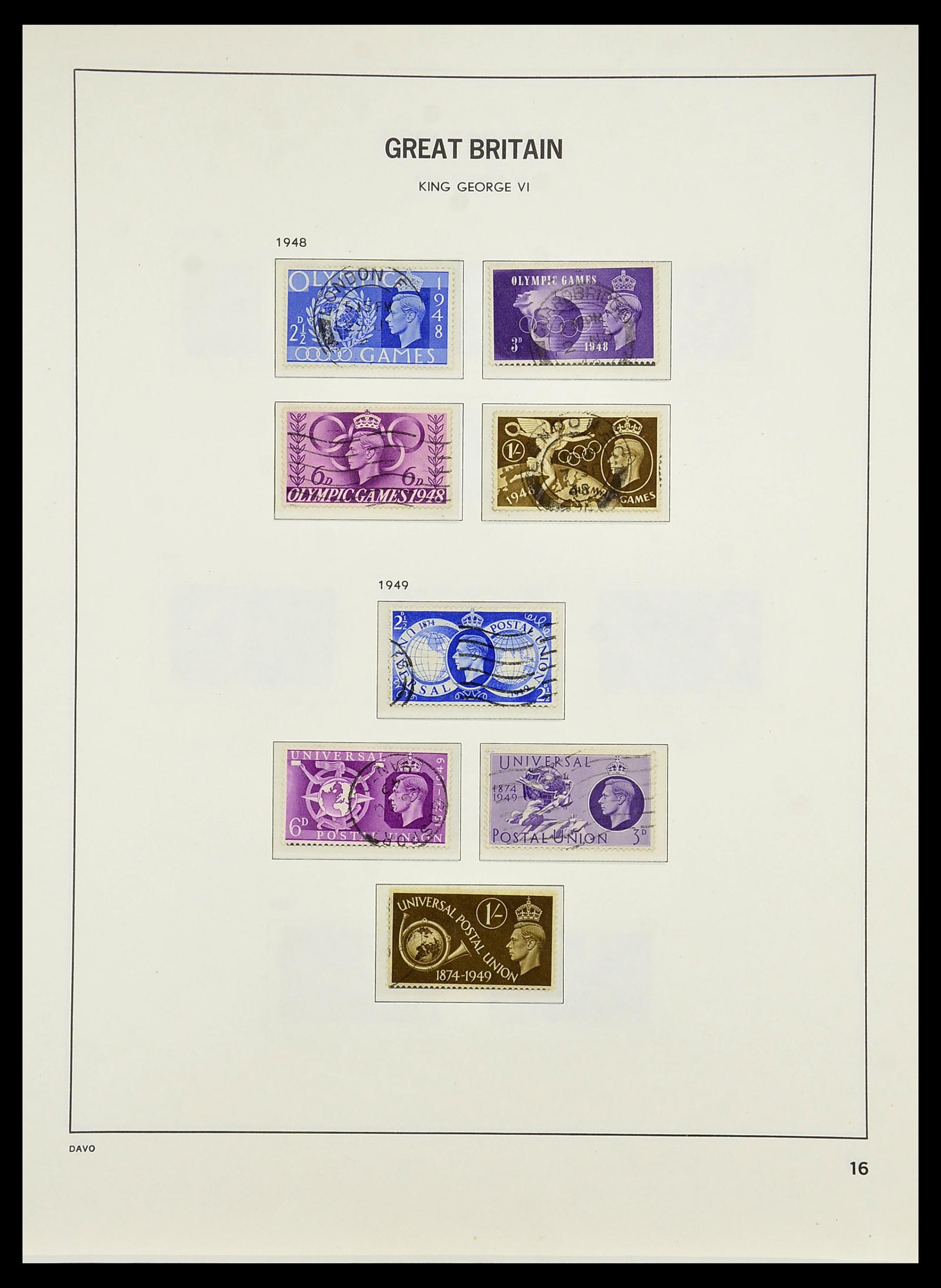 34640 089 - Stamp Collection 34640 Great Britain 1840-1951.
