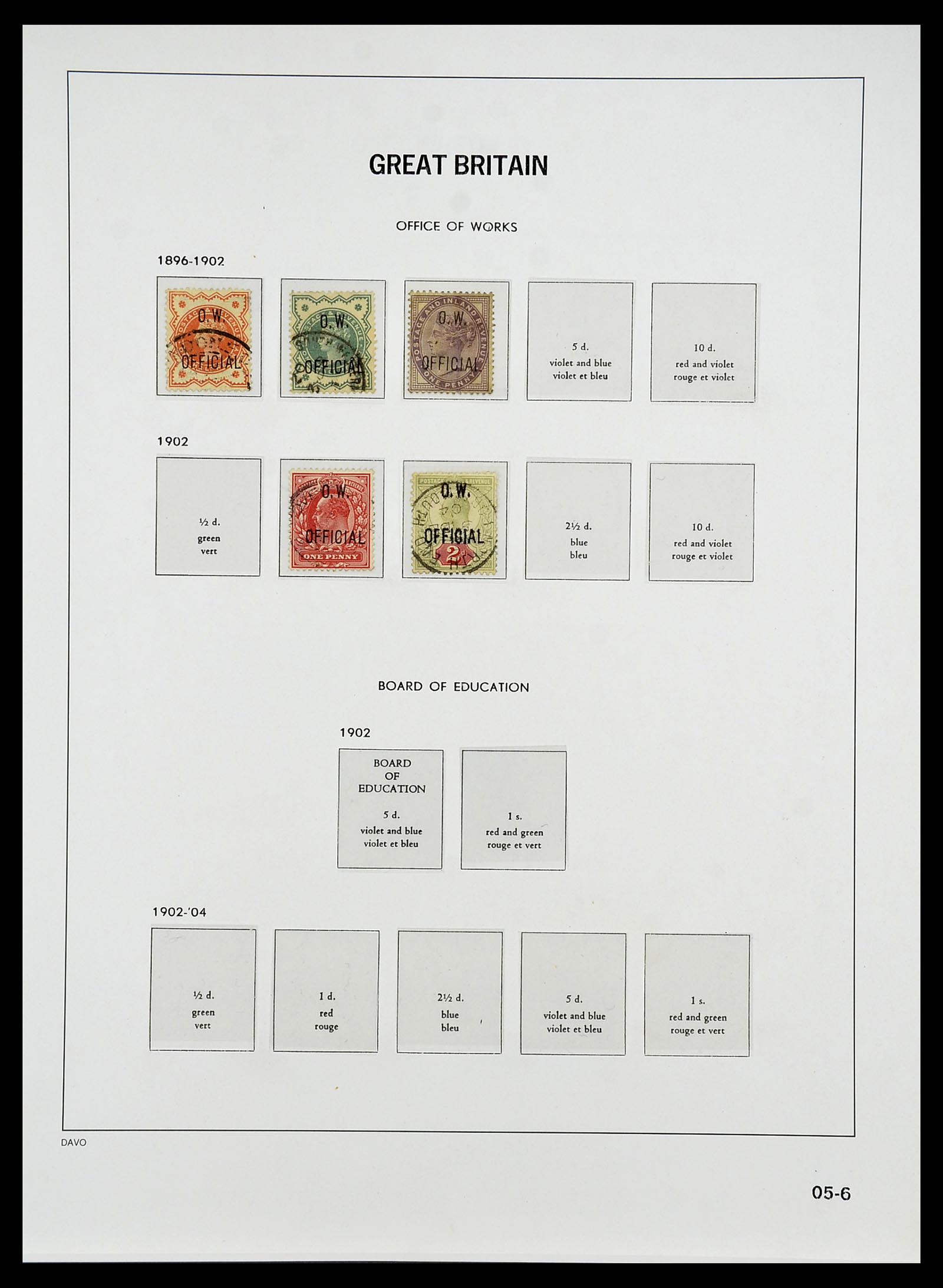 34640 096 - Stamp Collection 34640 Great Britain 1840-1951.