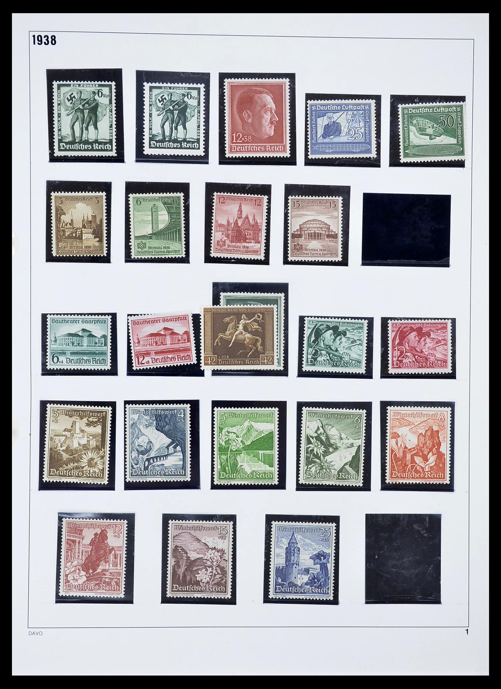 34642 001 - Stamp Collection 34642 German Reich 1938-1945.