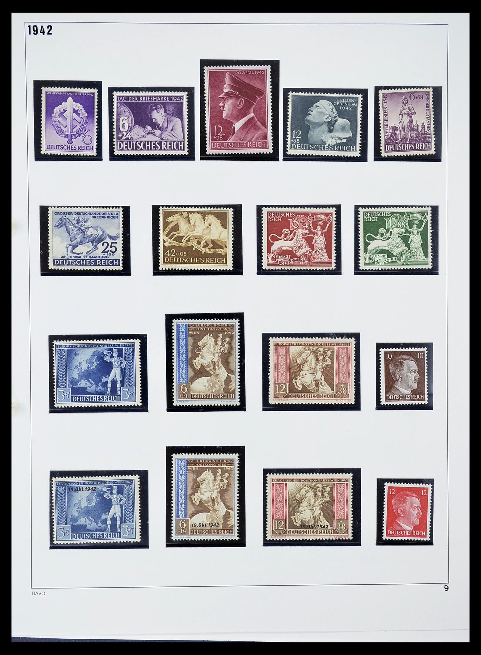 34642 009 - Stamp Collection 34642 German Reich 1938-1945.
