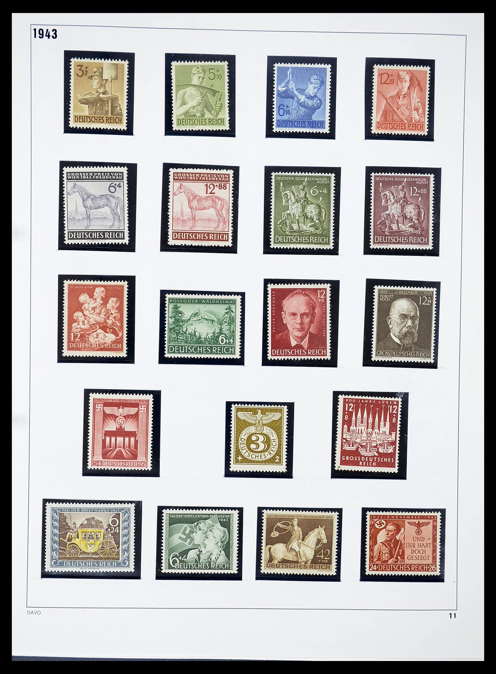34642 011 - Stamp Collection 34642 German Reich 1938-1945.