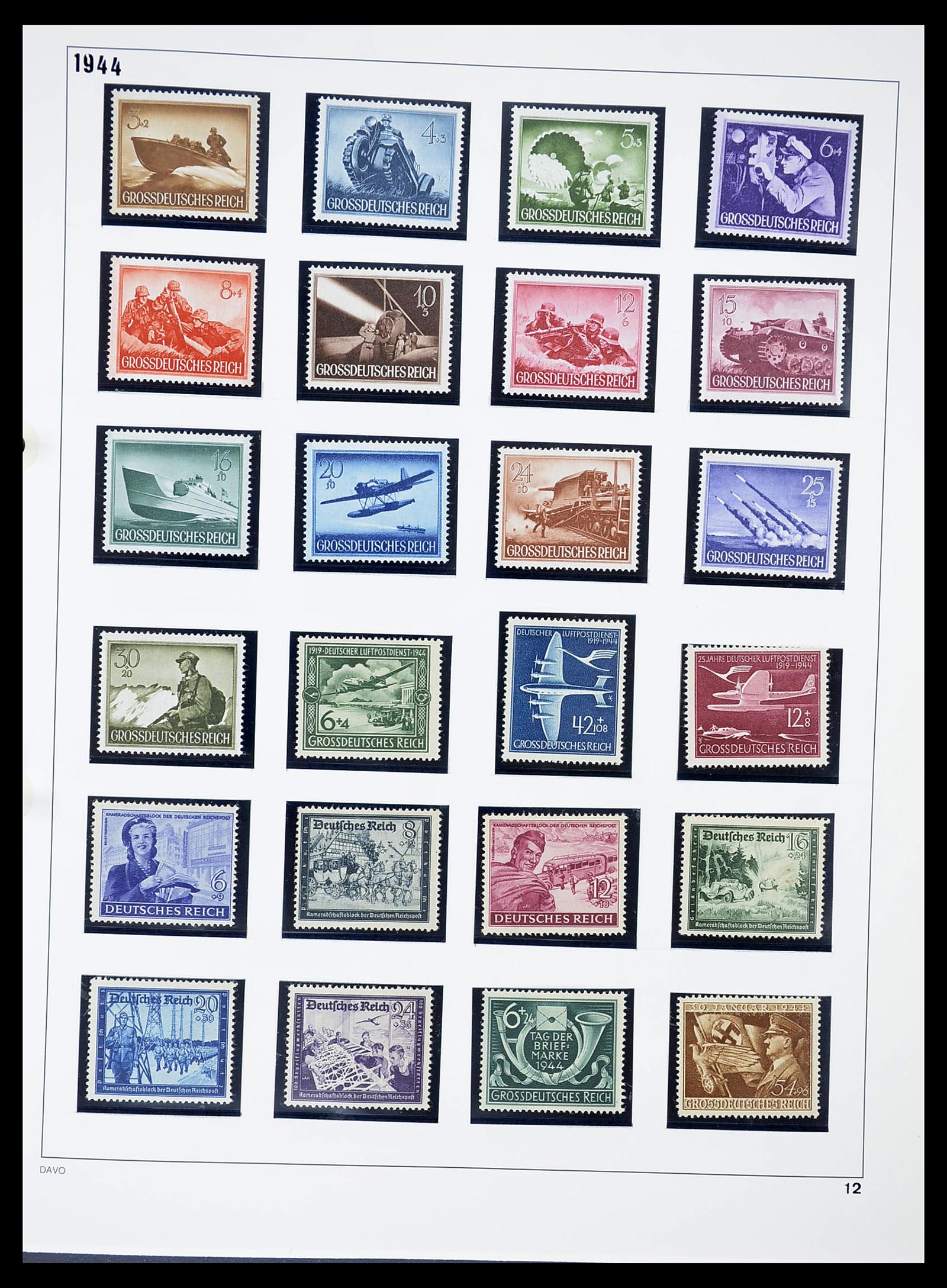 34642 012 - Stamp Collection 34642 German Reich 1938-1945.