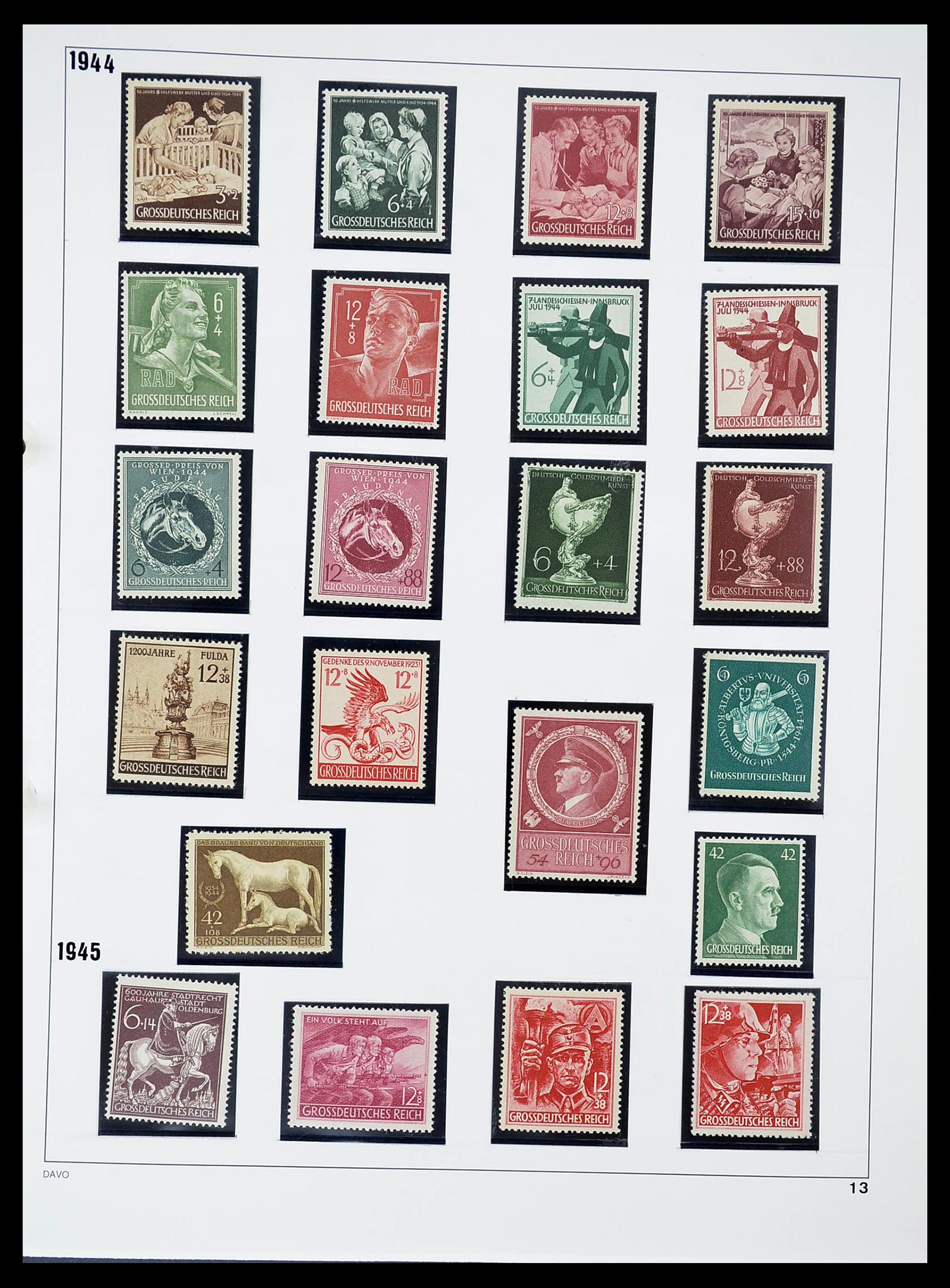 34642 013 - Stamp Collection 34642 German Reich 1938-1945.