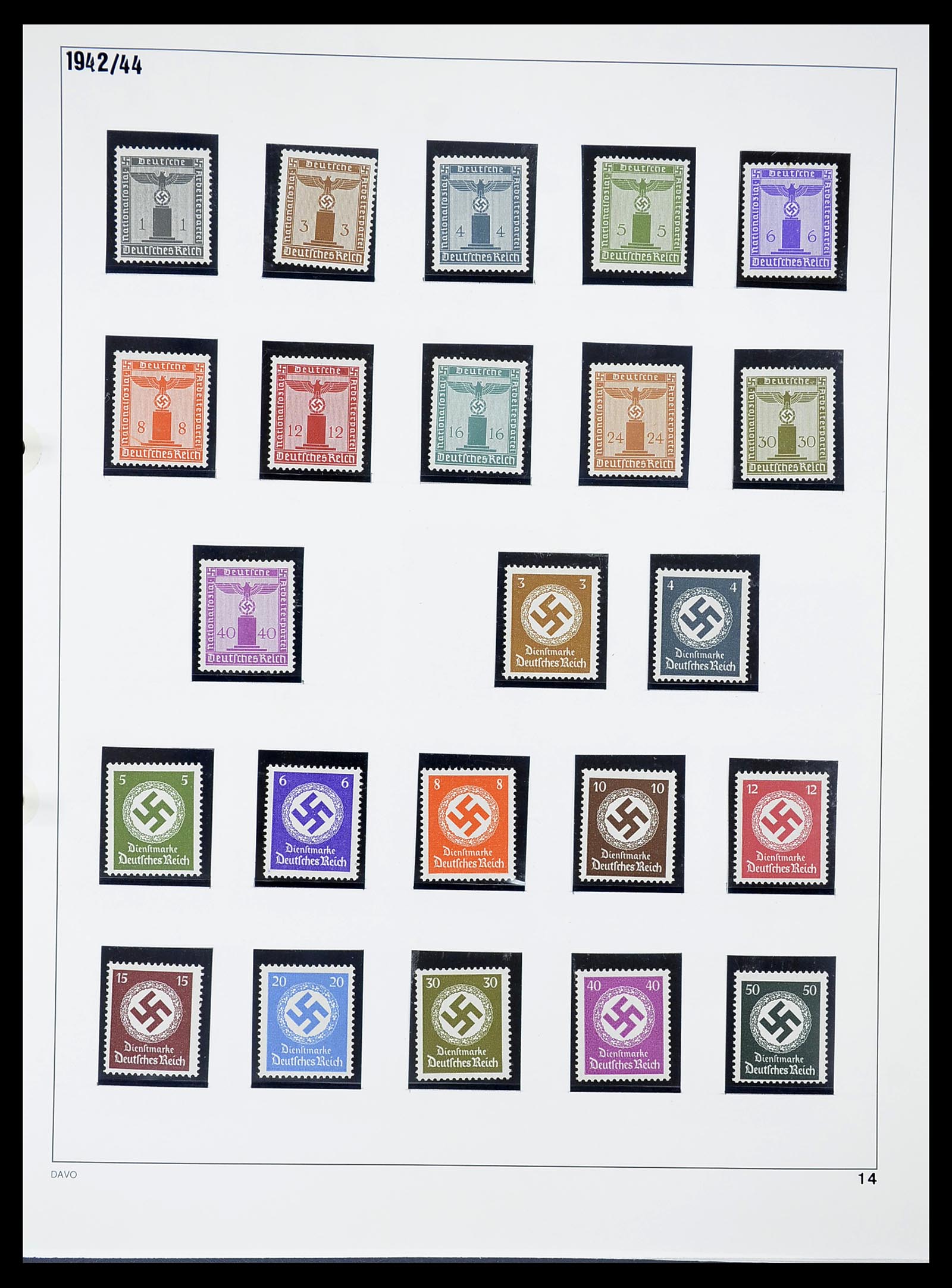34642 014 - Stamp Collection 34642 German Reich 1938-1945.
