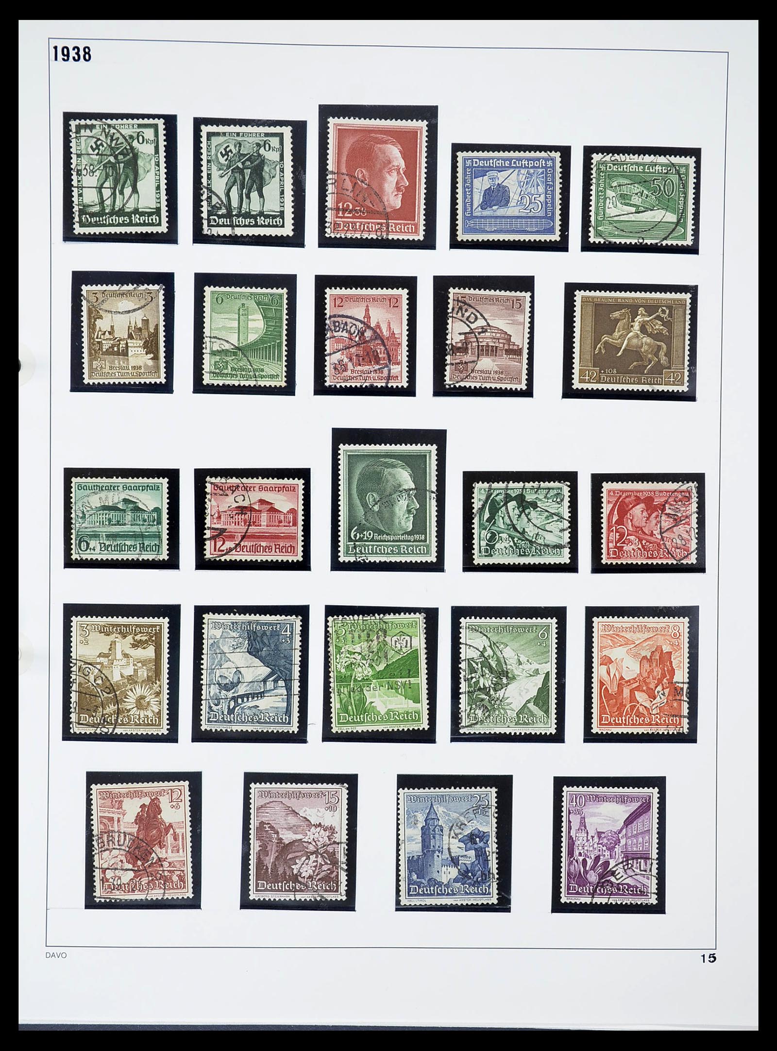 34642 015 - Stamp Collection 34642 German Reich 1938-1945.