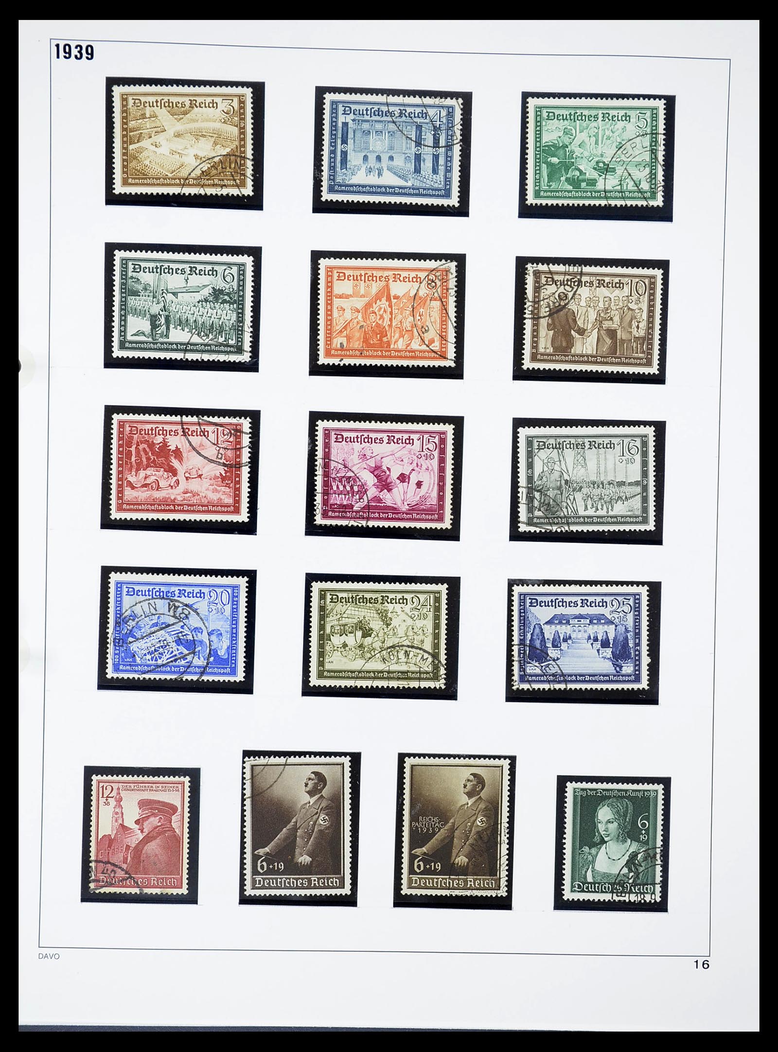 34642 016 - Stamp Collection 34642 German Reich 1938-1945.